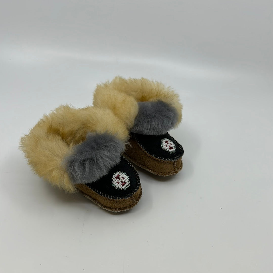 Moccasin Infant Beaded Bootie