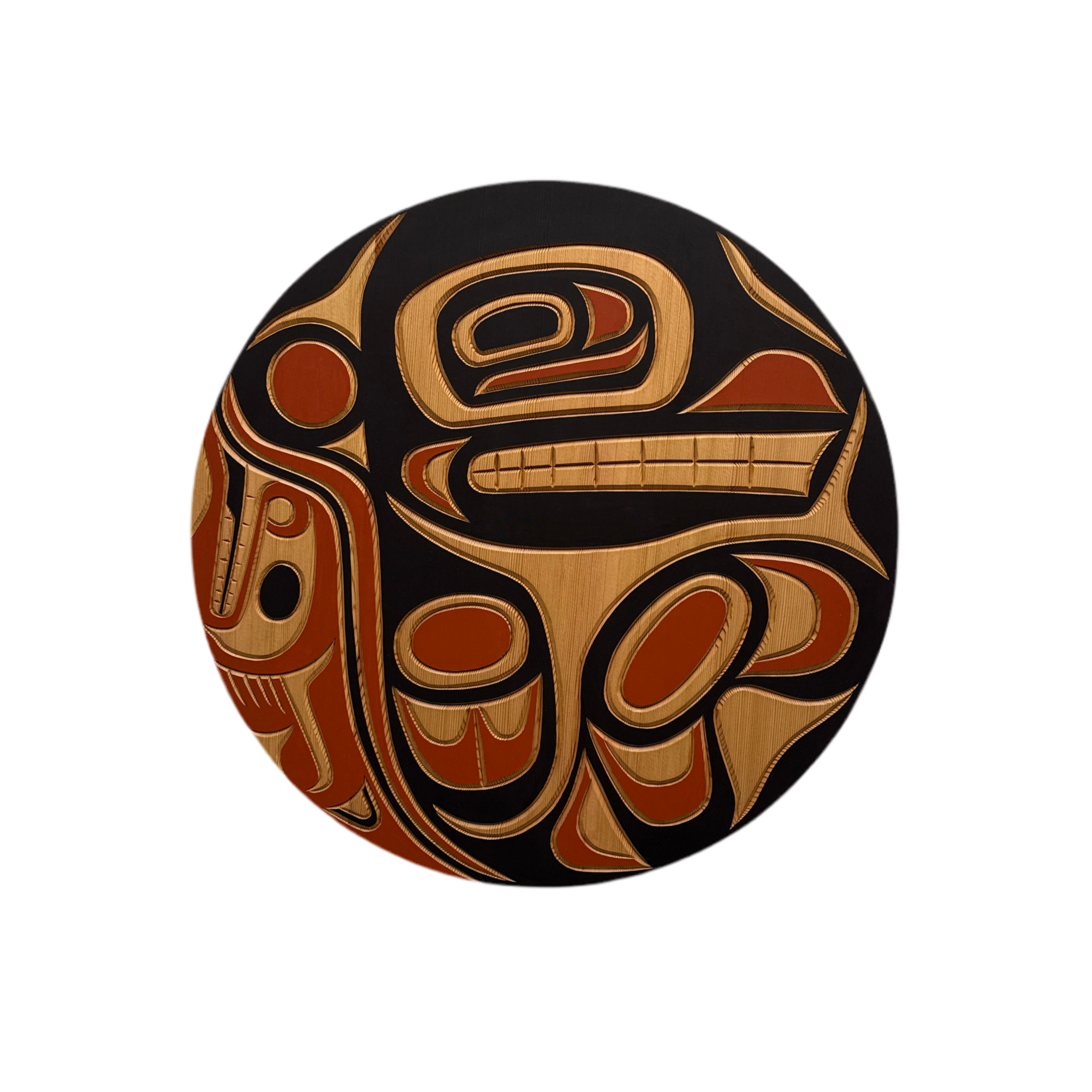 Jim Charlie Panel Orca 21.5" -  - wood carving - House of Himwitsa Art Gallery