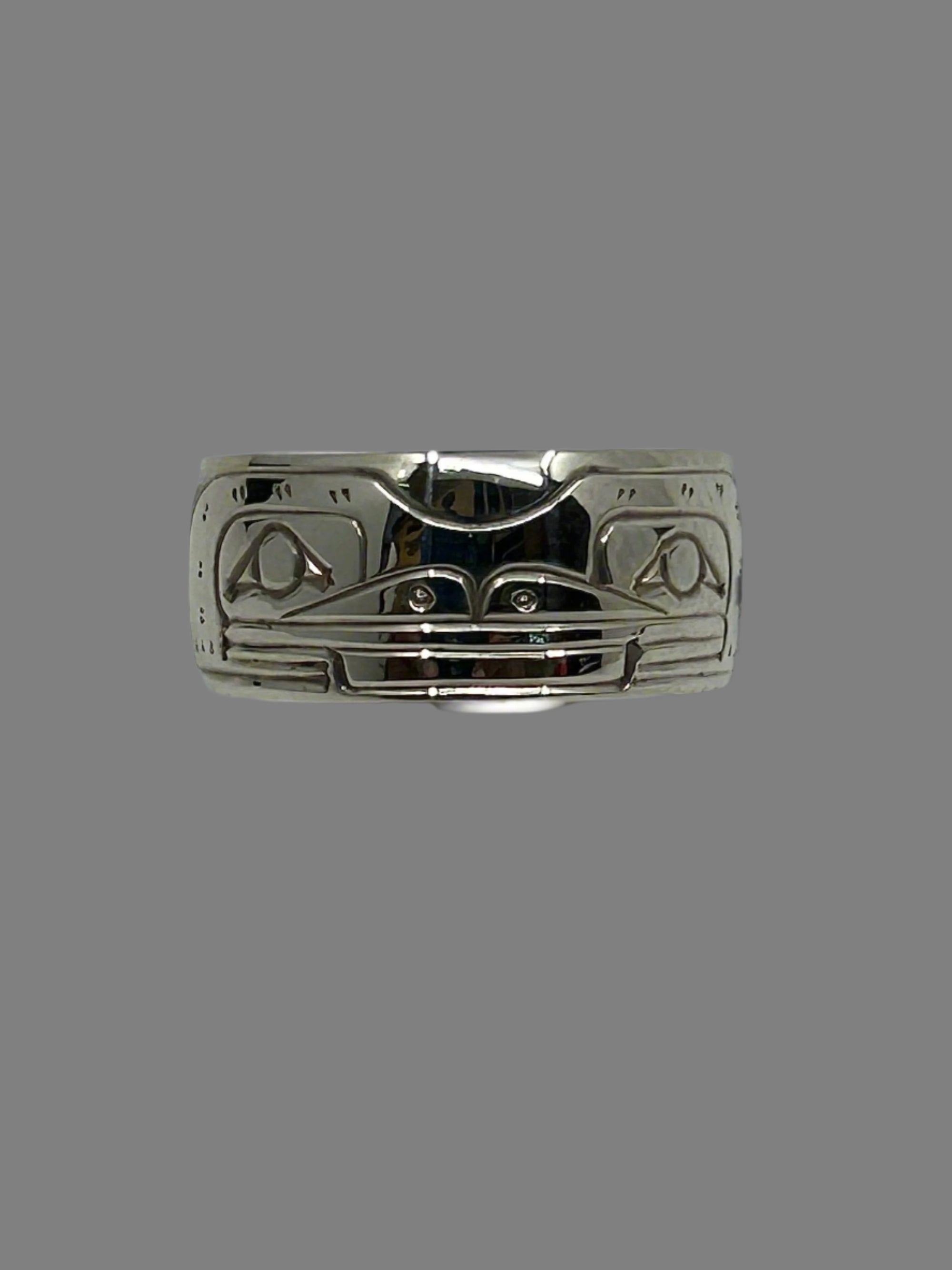 Gilbert Pat 3/8 Silver Rings - Pat Gilbert - Silver Ring - House of Himwitsa Art Gallery