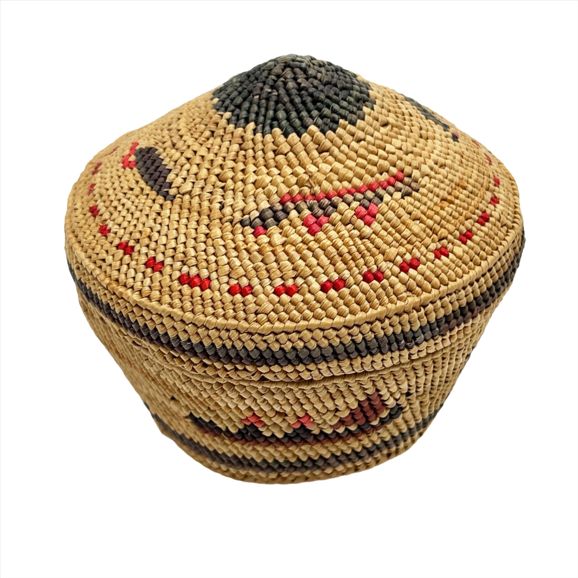 Frances Williams Nuu-Chah-Nulth Woven Round Basket - Maynards Fine Art and Antiques -  - House of Himwitsa Art Gallery