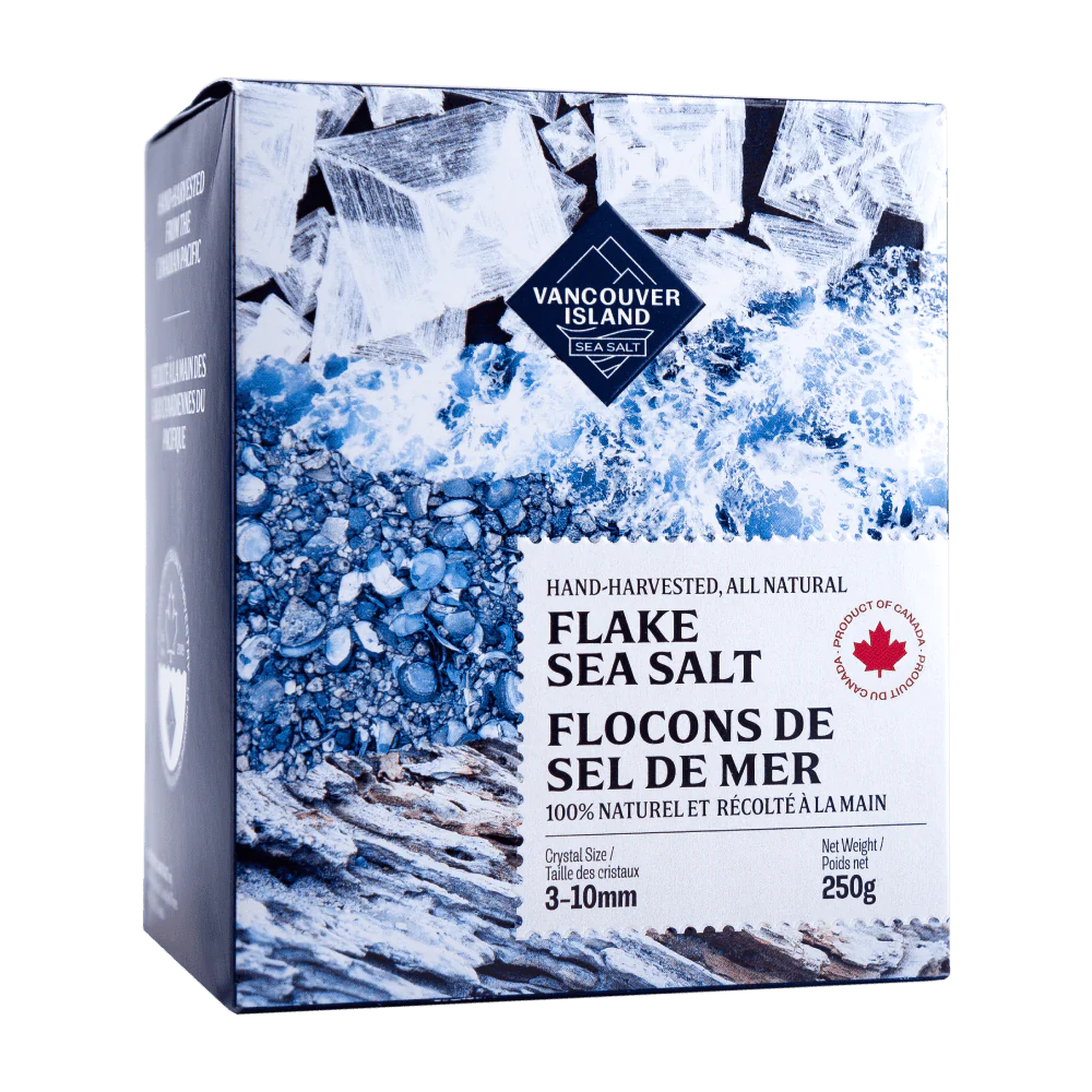 Vancouver Island Sea Salt Flakes 250g - Vancouver Island Sea Salt Flakes 250g -  - House of Himwitsa Native Art Gallery and Gifts