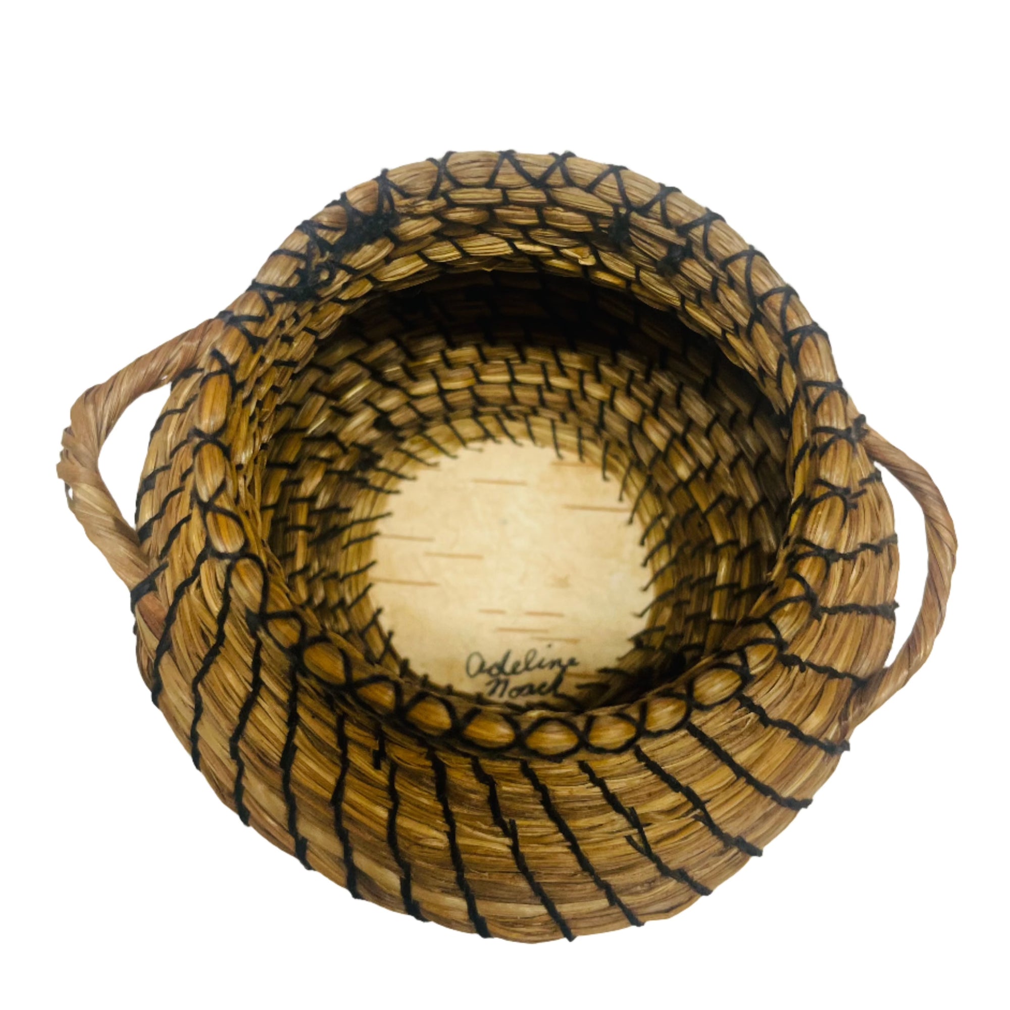 Woodlands Sweet Grass Basket With Medicine Wheel Design - Ripley Auctions -  - House of Himwitsa Art Gallery