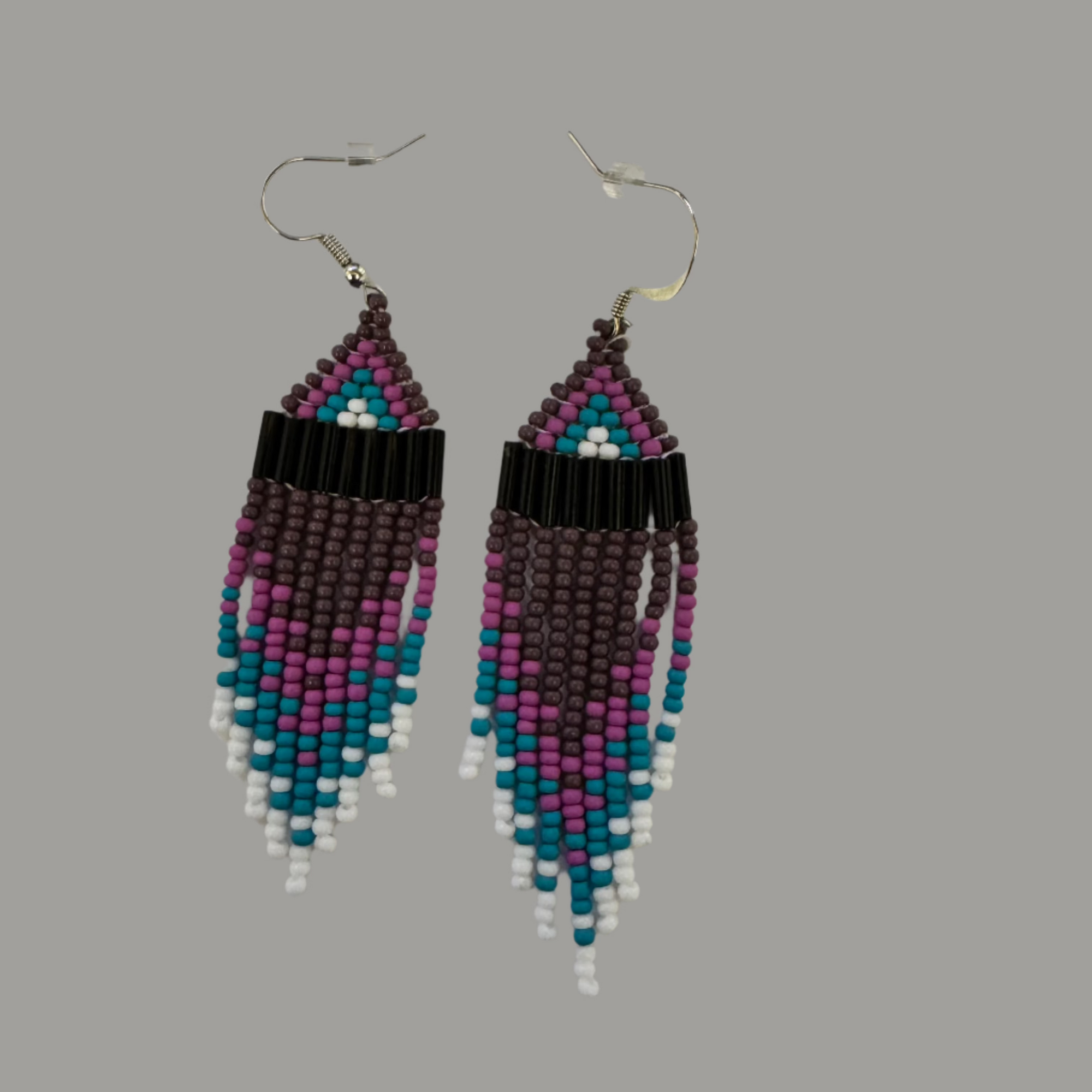 Beaded Earrings Enchanting Aurora Cascade -  - Beaded Earrings - House of Himwitsa Art Gallery
