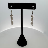 Gilbert Pat 1.5" Silver Earrings Spiral -  - Silver Earrings - House of Himwitsa Art Gallery