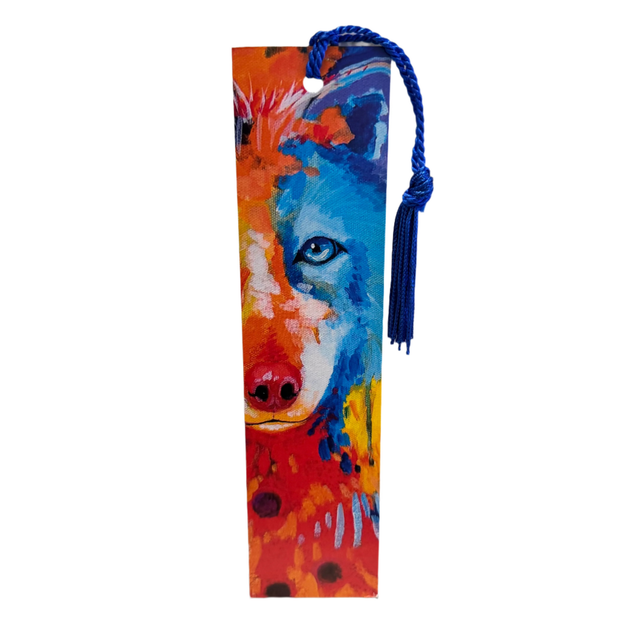 Bookmark John Balloue Looking At You Wolf -  - Bookmark - House of Himwitsa Art Gallery