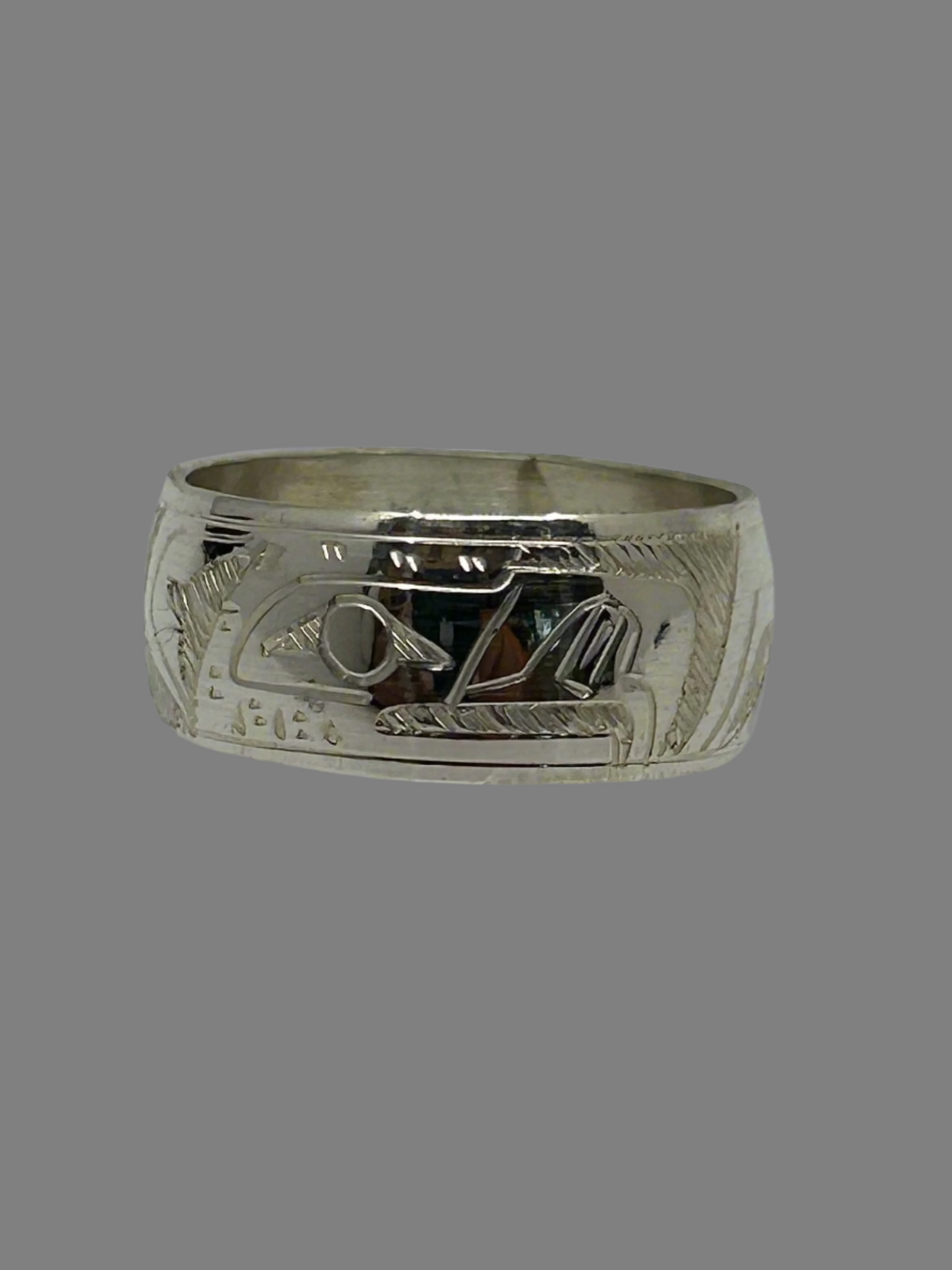 Gilbert Pat 3/8 Silver Rings - Pat Gilbert - Silver Ring - House of Himwitsa Art Gallery