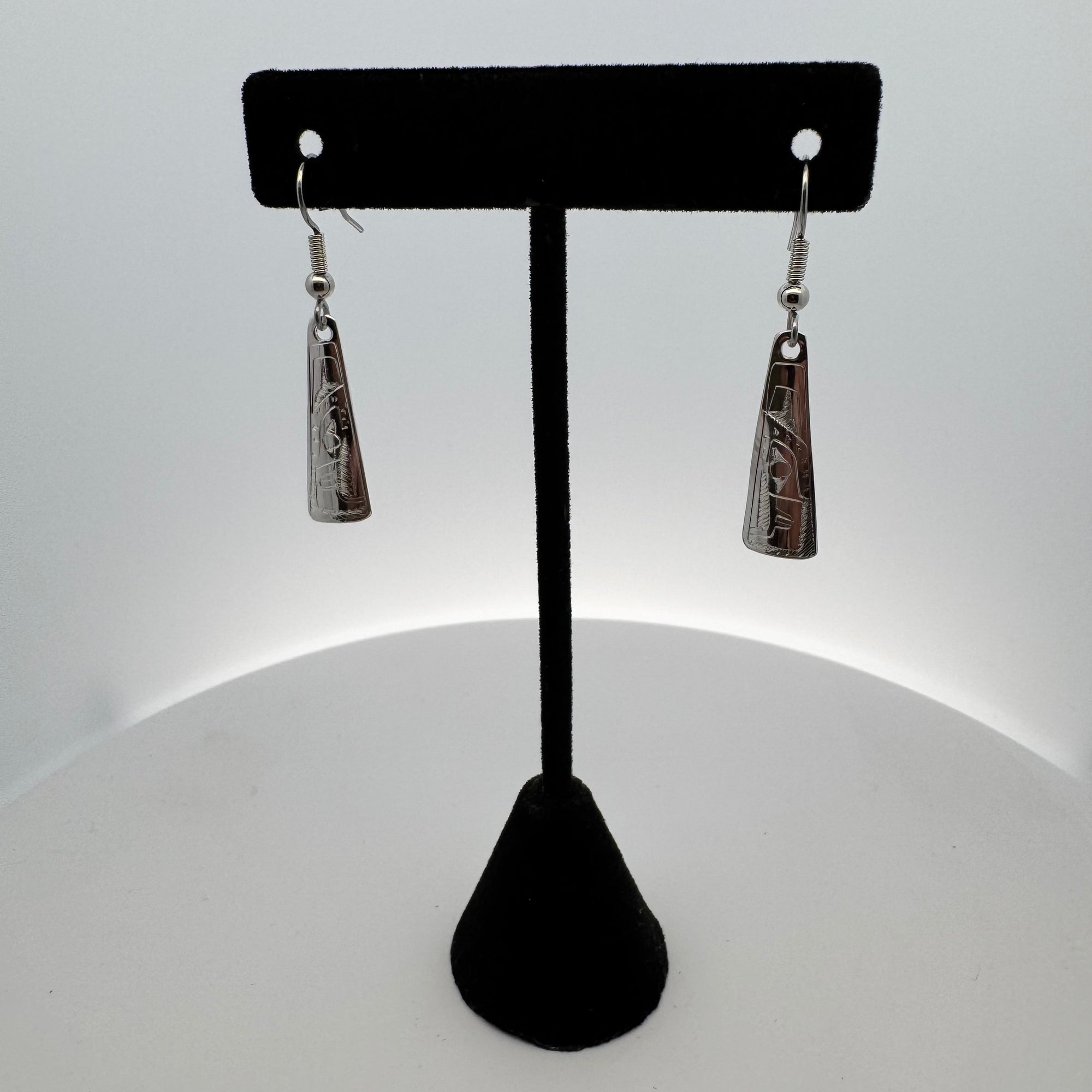 Gilbert Pat Earrings Mini Triangle -  - Silver Earrings - House of Himwitsa Art Gallery