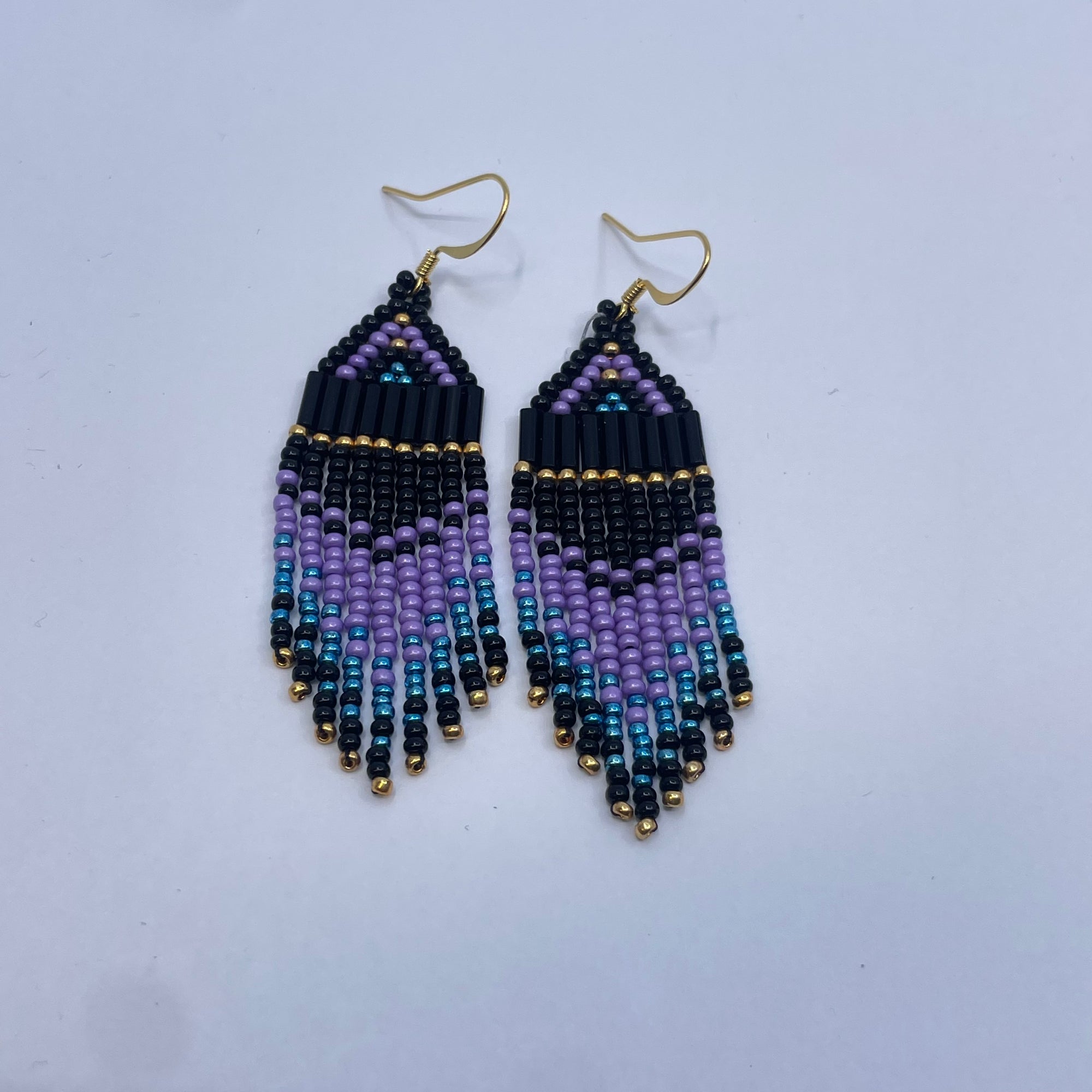 Beaded Earrings Mermaid Splash -  - Beaded Earrings - House of Himwitsa Art Gallery