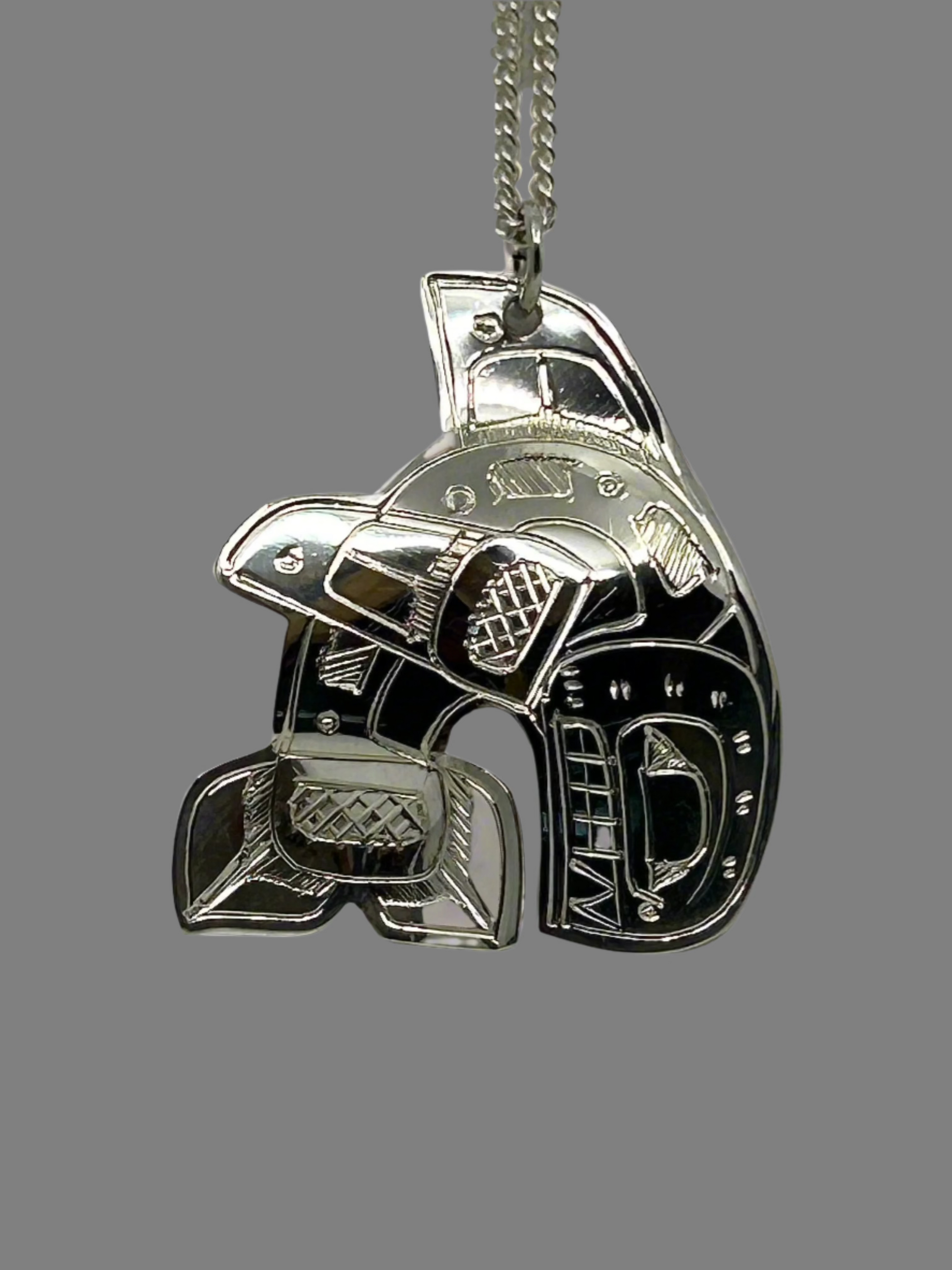 Gilbert Pat Silver Pendant Large -  - Silver Pendant - House of Himwitsa Art Gallery