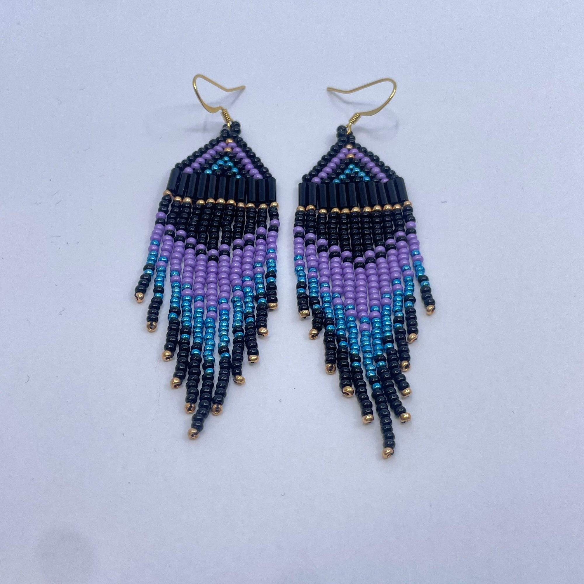 Beaded Earrings Mermaid Splash -  - Beaded Earrings - House of Himwitsa Art Gallery