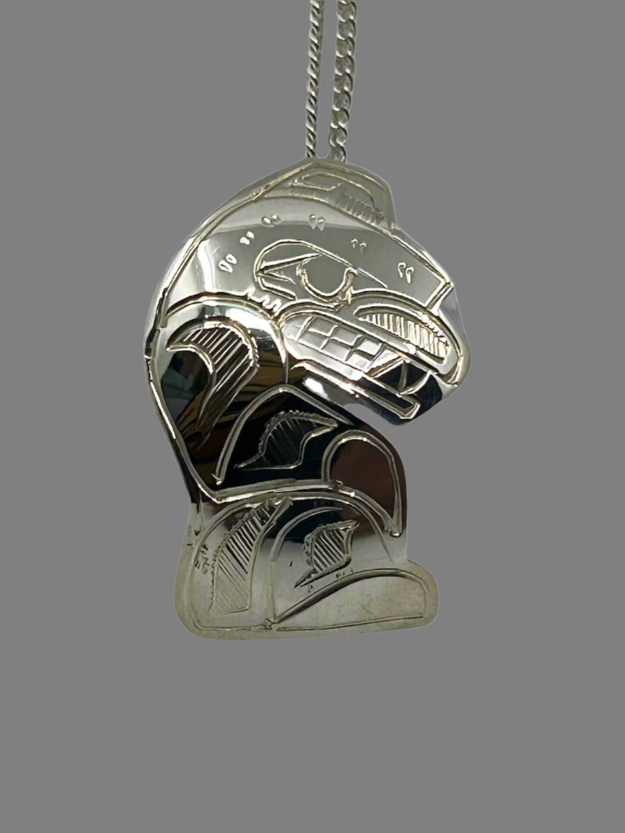 Gilbert Pat Silver Pendant Large -  - Silver Pendant - House of Himwitsa Art Gallery