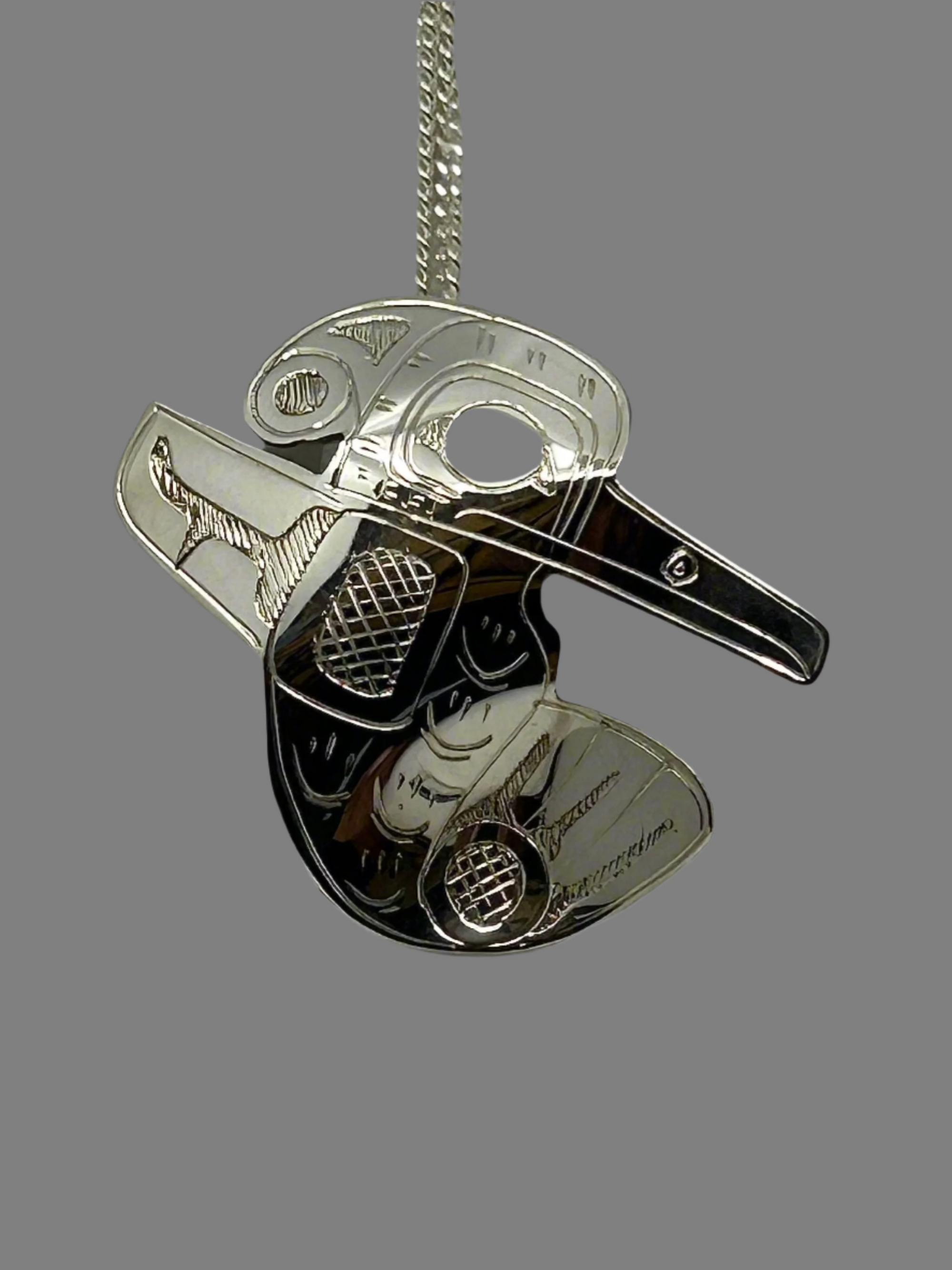 Gilbert Pat Silver Pendants Extra Large -  - Silver Pendant - House of Himwitsa Art Gallery