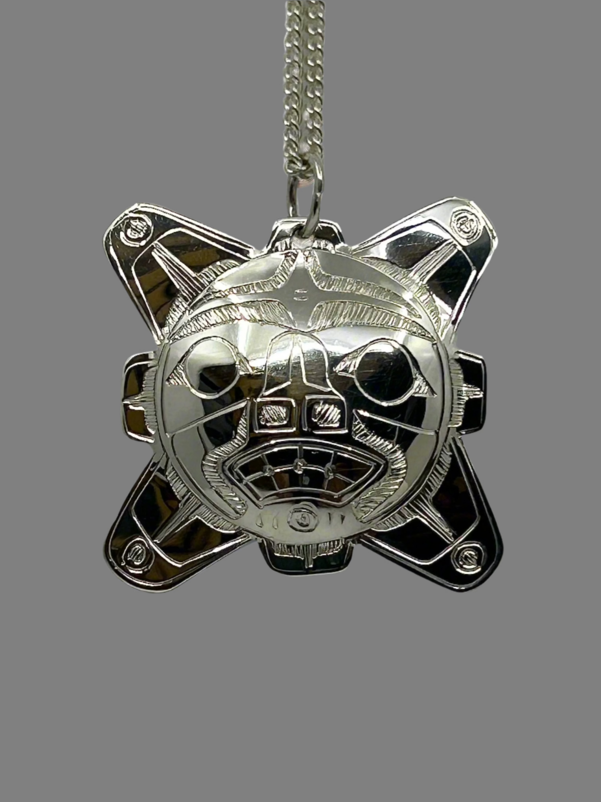 Gilbert Pat Silver Pendant Large -  - Silver Pendant - House of Himwitsa Art Gallery