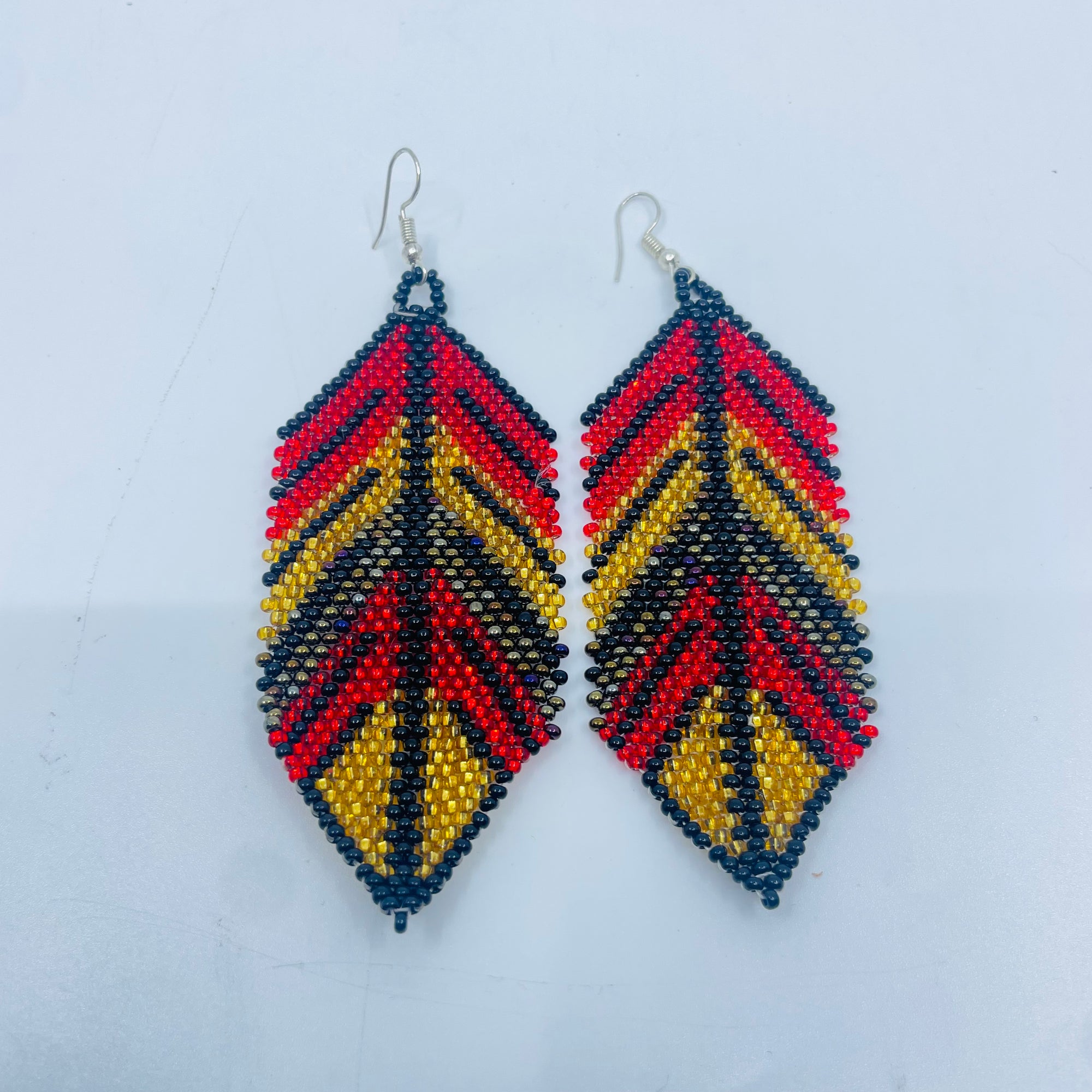 Beaded Feather Earring