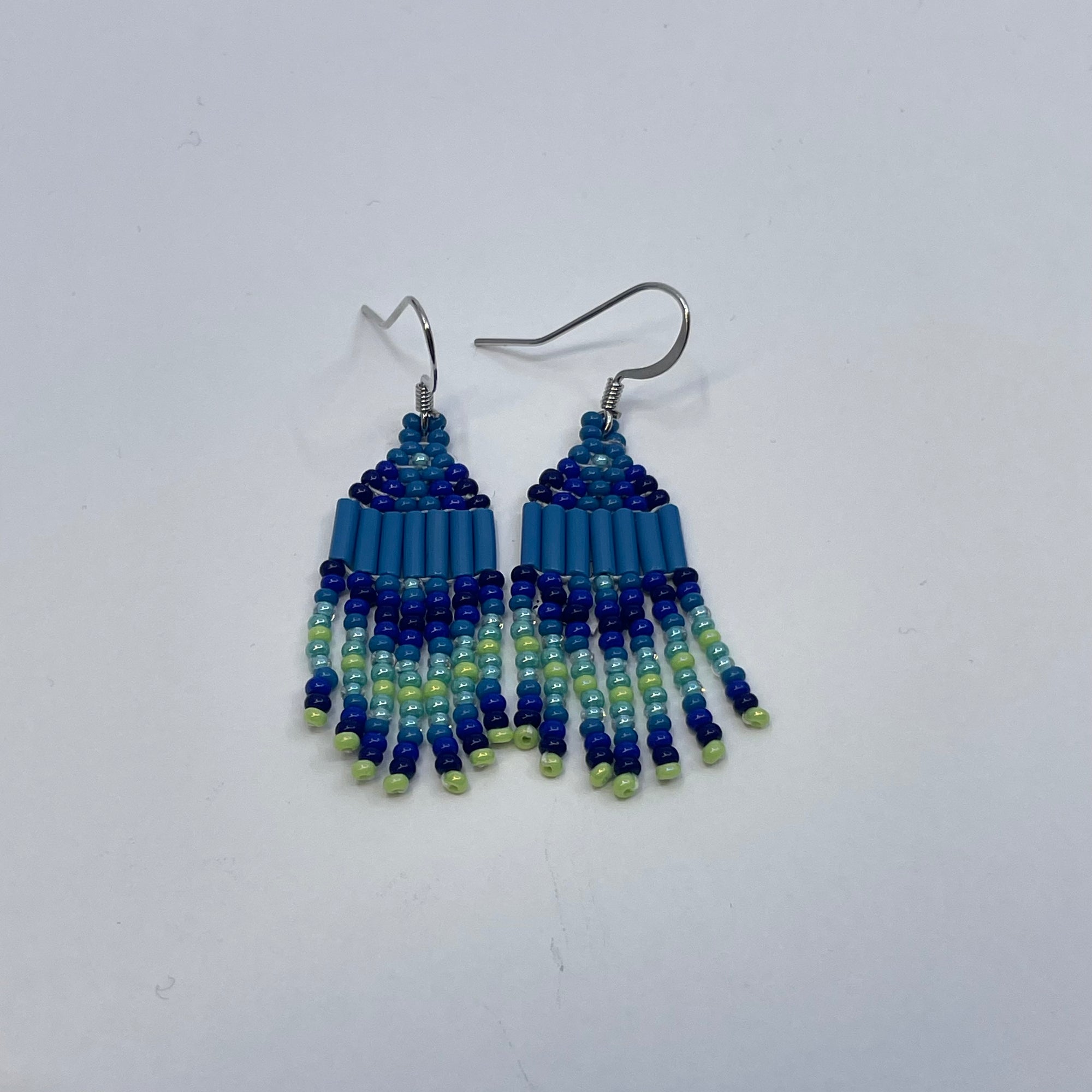 Beaded Earring Blue Mountain Magic -  - Beaded Earrings - House of Himwitsa Art Gallery