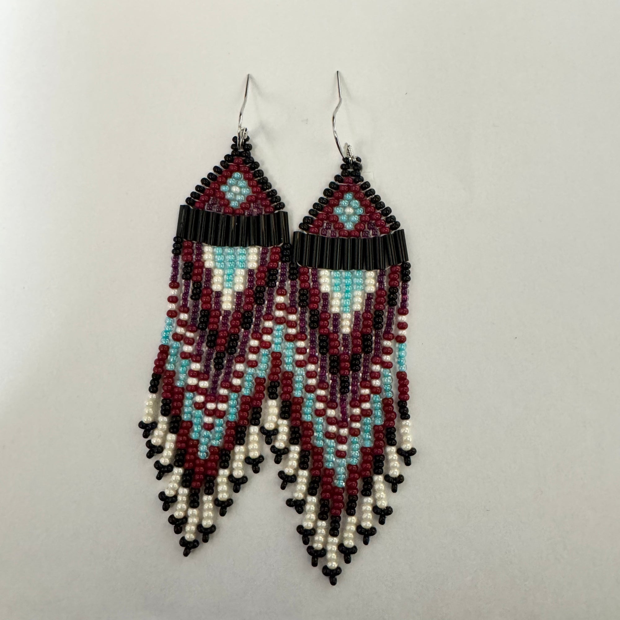 Beaded Earrings Earth and Sky -  - Beaded Earrings - House of Himwitsa Art Gallery