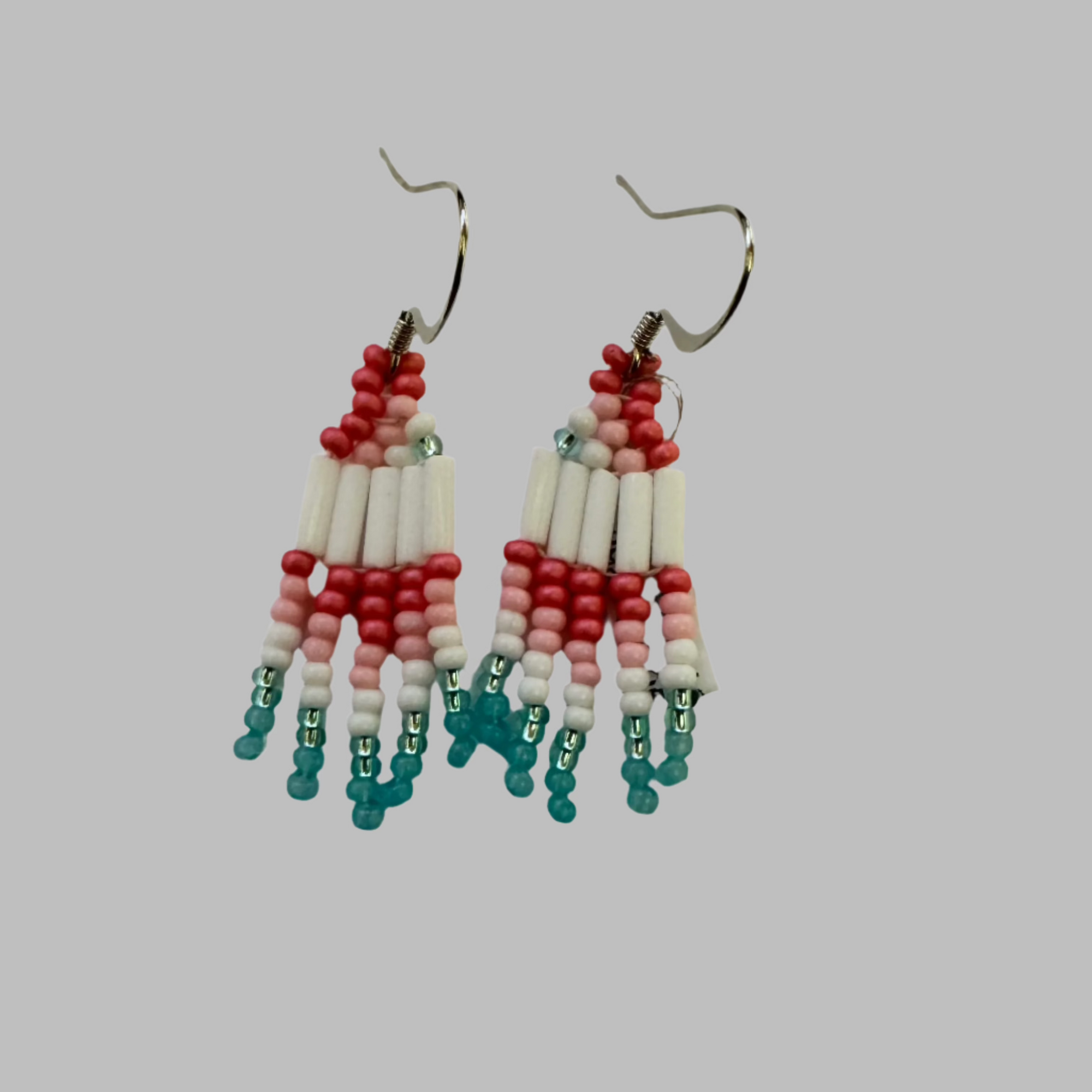 Beaded Blissful Seashore Dream -  - Beaded Earrings - House of Himwitsa Art Gallery