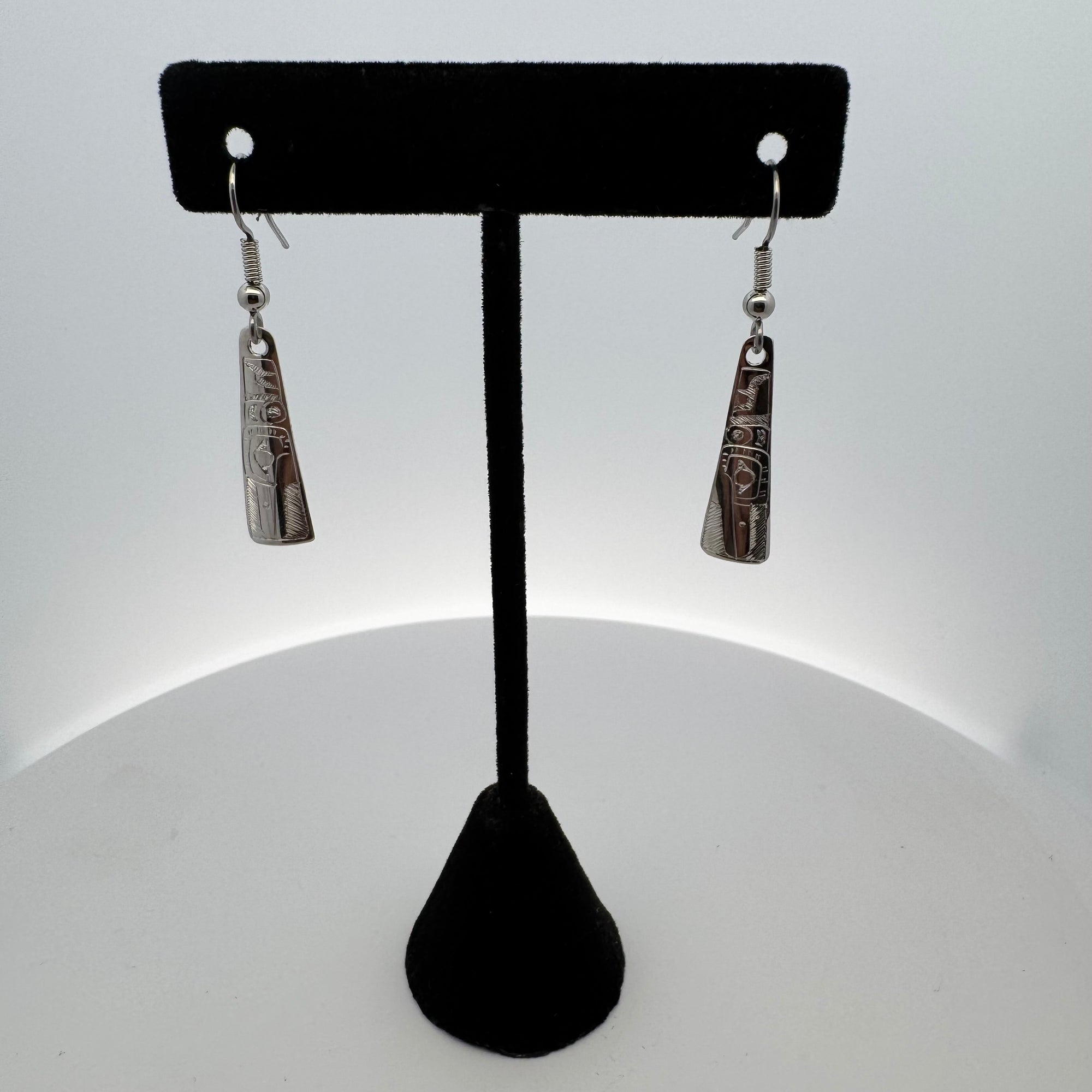 Gilbert Pat Earrings Mini Triangle -  - Silver Earrings - House of Himwitsa Art Gallery