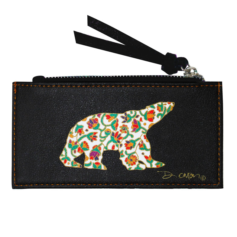 Card Holder Dawn Oman Spring Bear - Card Holder Dawn Oman Spring Bear -  - House of Himwitsa Native Art Gallery and Gifts