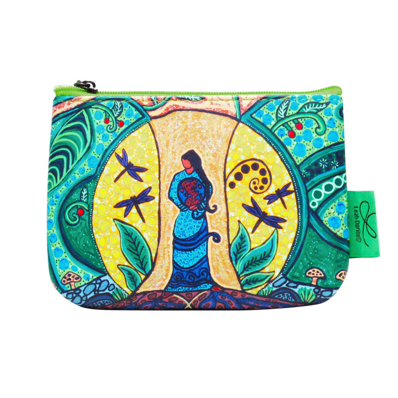 Coin Purse Leah Dorion Strong Earth Woman - Coin Purse Leah Dorion Strong Earth Woman -  - House of Himwitsa Native Art Gallery and Gifts