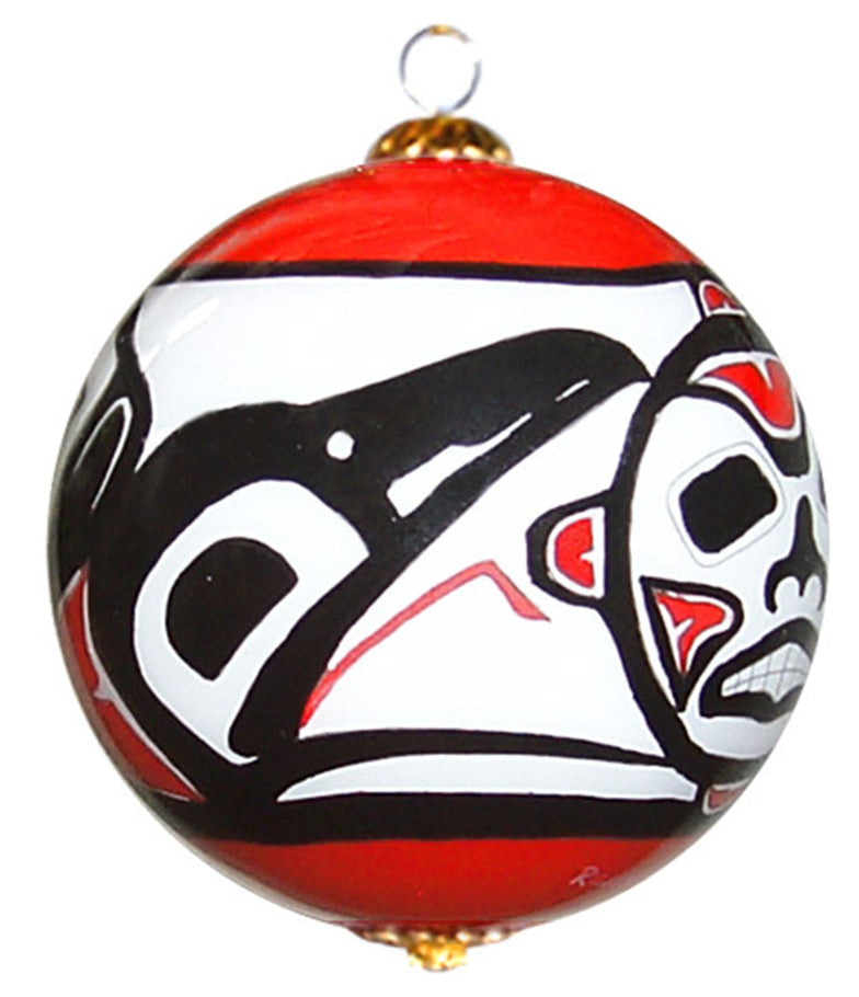 Ornament Jamie Sterritt Raven - Ornament Jamie Sterritt Raven -  - House of Himwitsa Native Art Gallery and Gifts