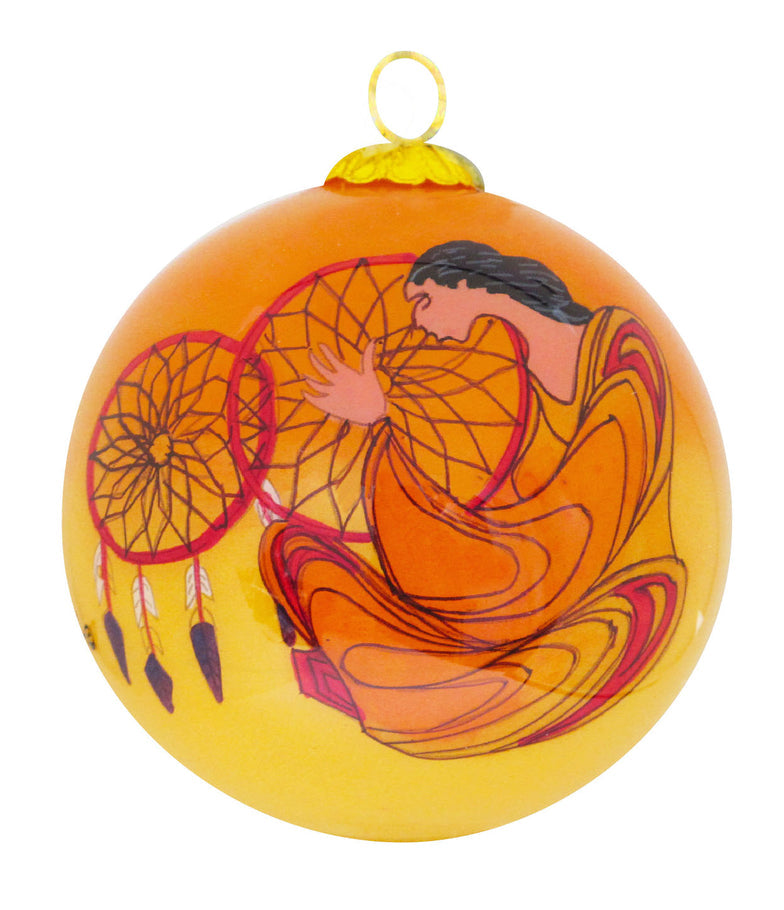 Ornament Maxine Noel Dreamcatcher - Ornament Maxine Noel Dreamcatcher -  - House of Himwitsa Native Art Gallery and Gifts