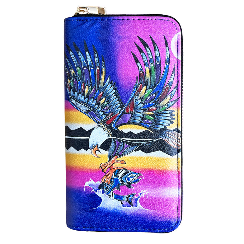 Wallet Jessica Somers Eagle - Wallet Jessica Somers Eagle -  - House of Himwitsa Native Art Gallery and Gifts