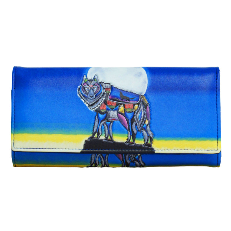 Wallet Jessica Somers Wolf - Wallet Jessica Somers Wolf -  - House of Himwitsa Native Art Gallery and Gifts