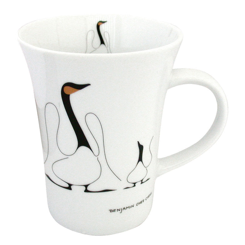Porcelain Mug Benjamin Chee Chee Learning - Porcelain Mug Benjamin Chee Chee Learning -  - House of Himwitsa Native Art Gallery and Gifts