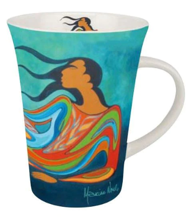 Porcelain Mug Maxine Noel Mother Earth - Porcelain Mug Maxine Noel Mother Earth -  - House of Himwitsa Native Art Gallery and Gifts
