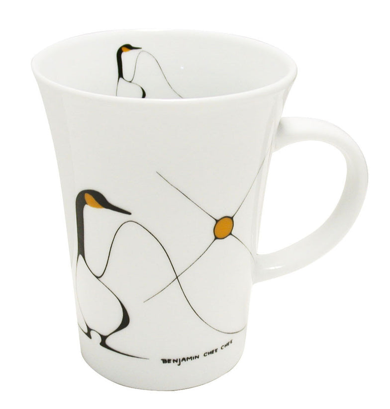 *Porcelain Mug Benjamin Chee Chee  Good Morning - *Porcelain Mug Benjamin Chee Chee  Good Morning -  - House of Himwitsa Native Art Gallery and Gifts