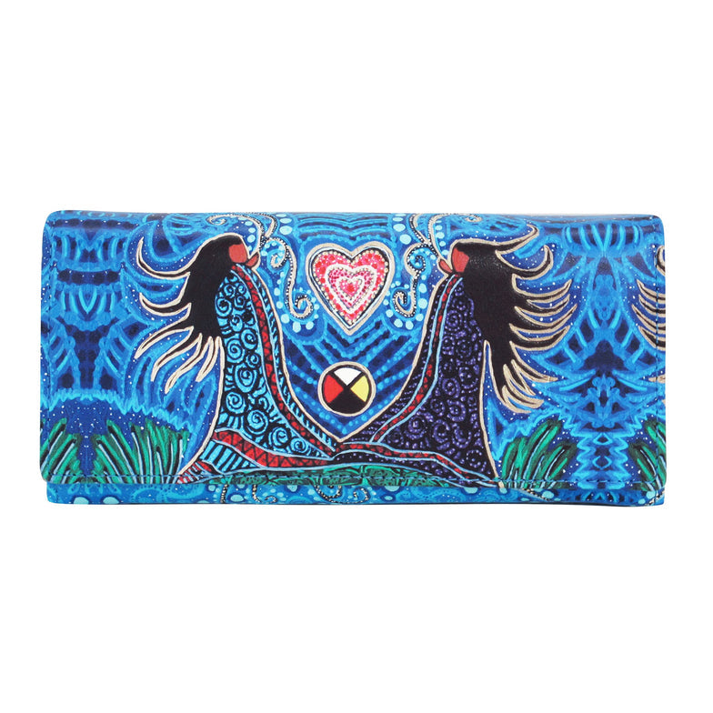 Wallet Leah Dorion Breath Of Life - Wallet Leah Dorion Breath Of Life -  - House of Himwitsa Native Art Gallery and Gifts