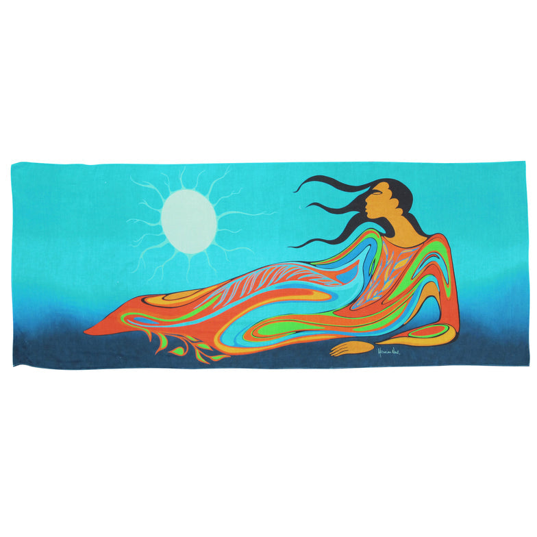 Scarf Maxine Noel Mother Earth Artist - Scarf Maxine Noel Mother Earth Artist -  - House of Himwitsa Native Art Gallery and Gifts