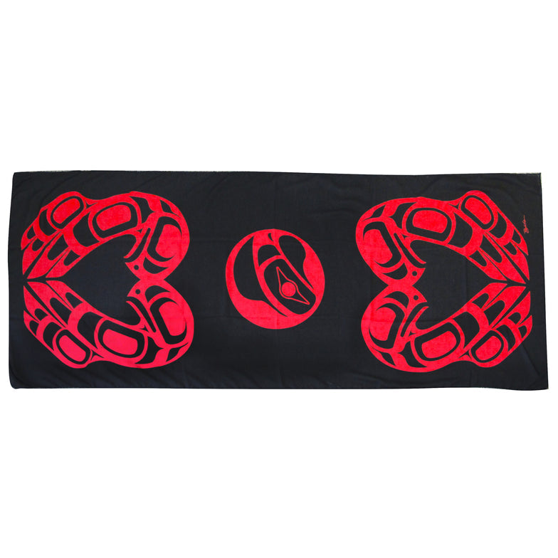 Scarf Roy Henry Vickers Eagle Heart - Scarf Roy Henry Vickers Eagle Heart -  - House of Himwitsa Native Art Gallery and Gifts