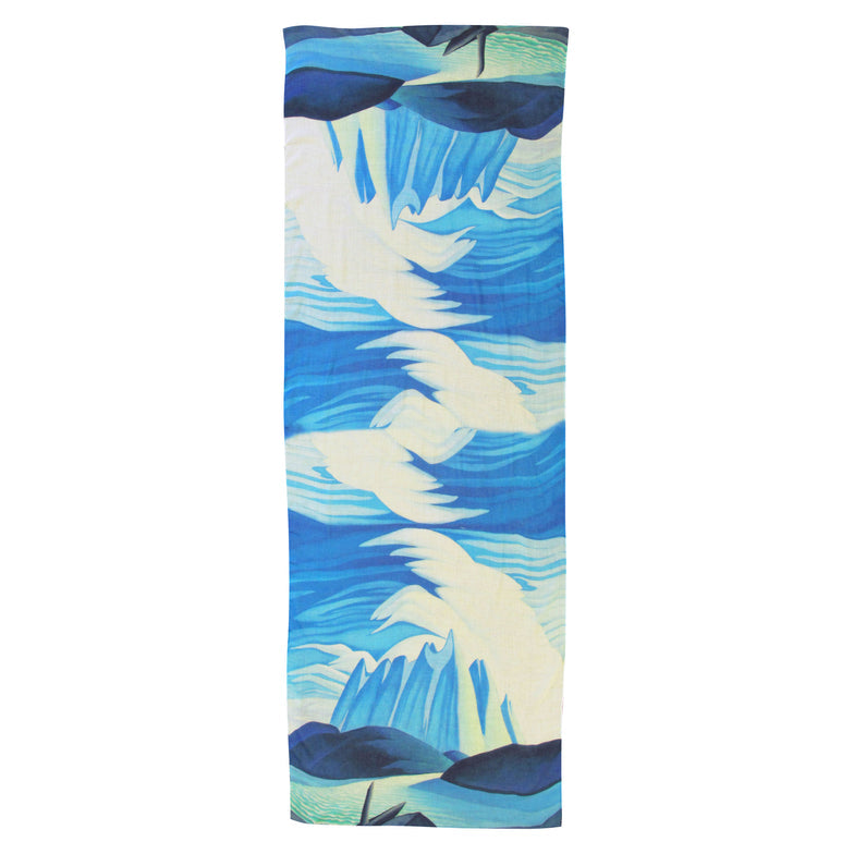 Scarf Lawren Harris Modal Lake And Mountains - Scarf Lawren Harris Modal Lake And Mountains -  - House of Himwitsa Native Art Gallery and Gifts