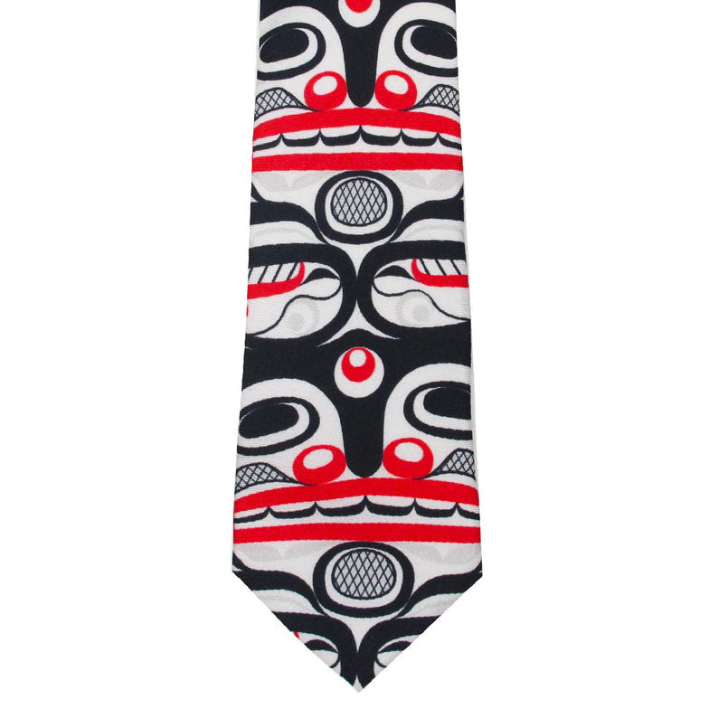 Silk Tie  Curtis Wilson Orca - Silk Tie  Curtis Wilson Orca -  - House of Himwitsa Native Art Gallery and Gifts
