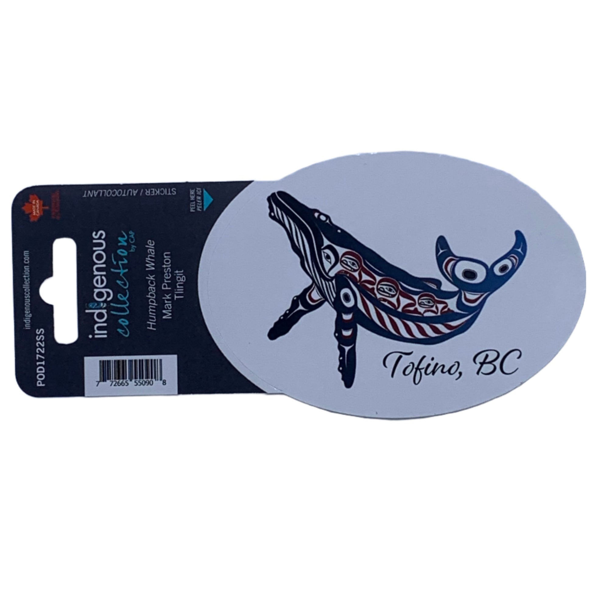 Sticker Mark Preston Humpback Whale Tofino