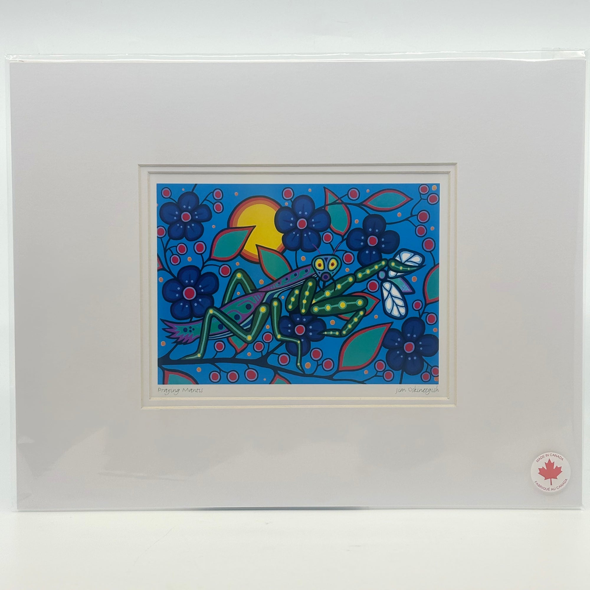 MATTED ART CARDS JIM OSKINEEGISH - Canadian Art Prints Inc. - Matted Art Card - House of Himwitsa Art Gallery