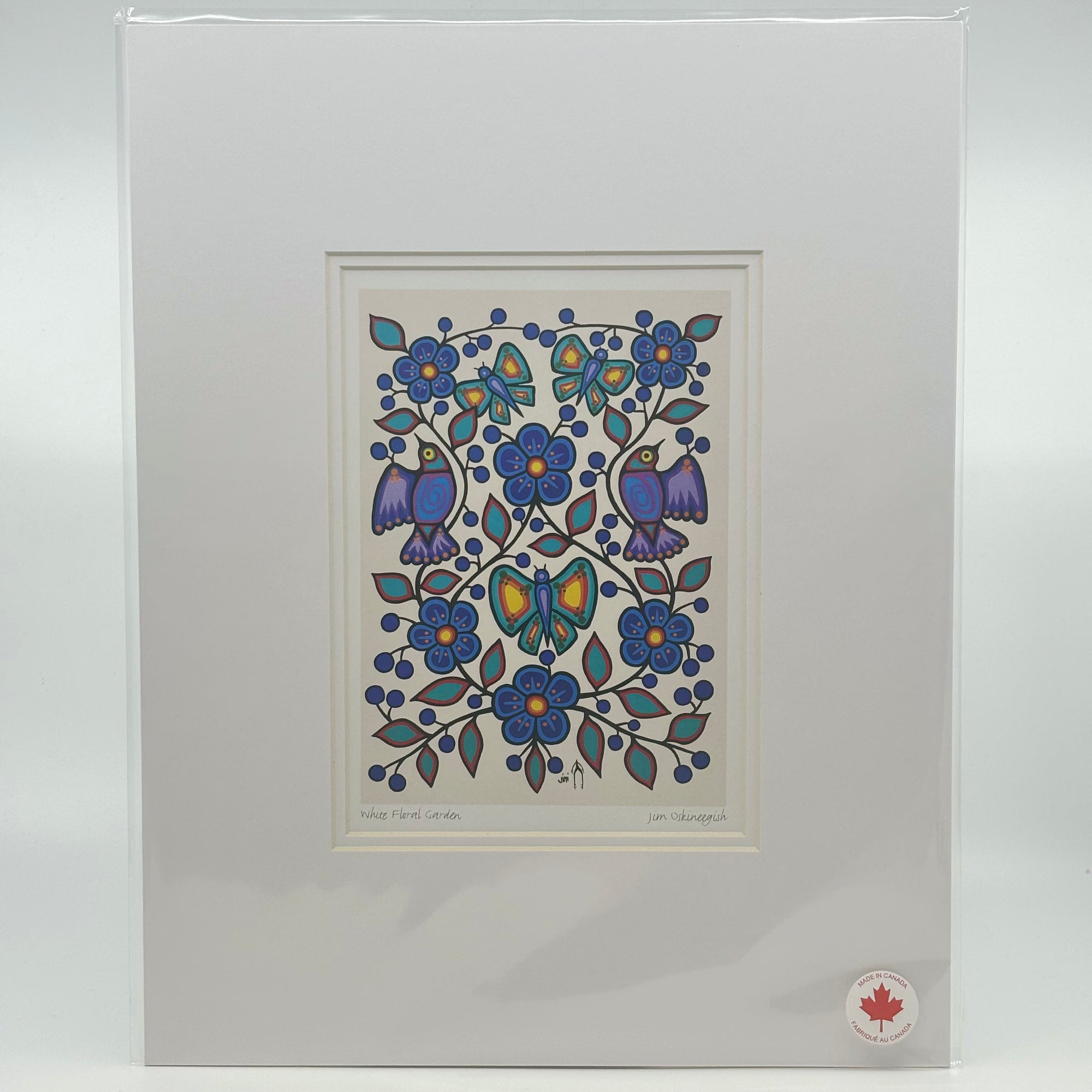 MATTED ART CARDS JIM OSKINEEGISH - Canadian Art Prints Inc. - Matted Art Card - House of Himwitsa Art Gallery