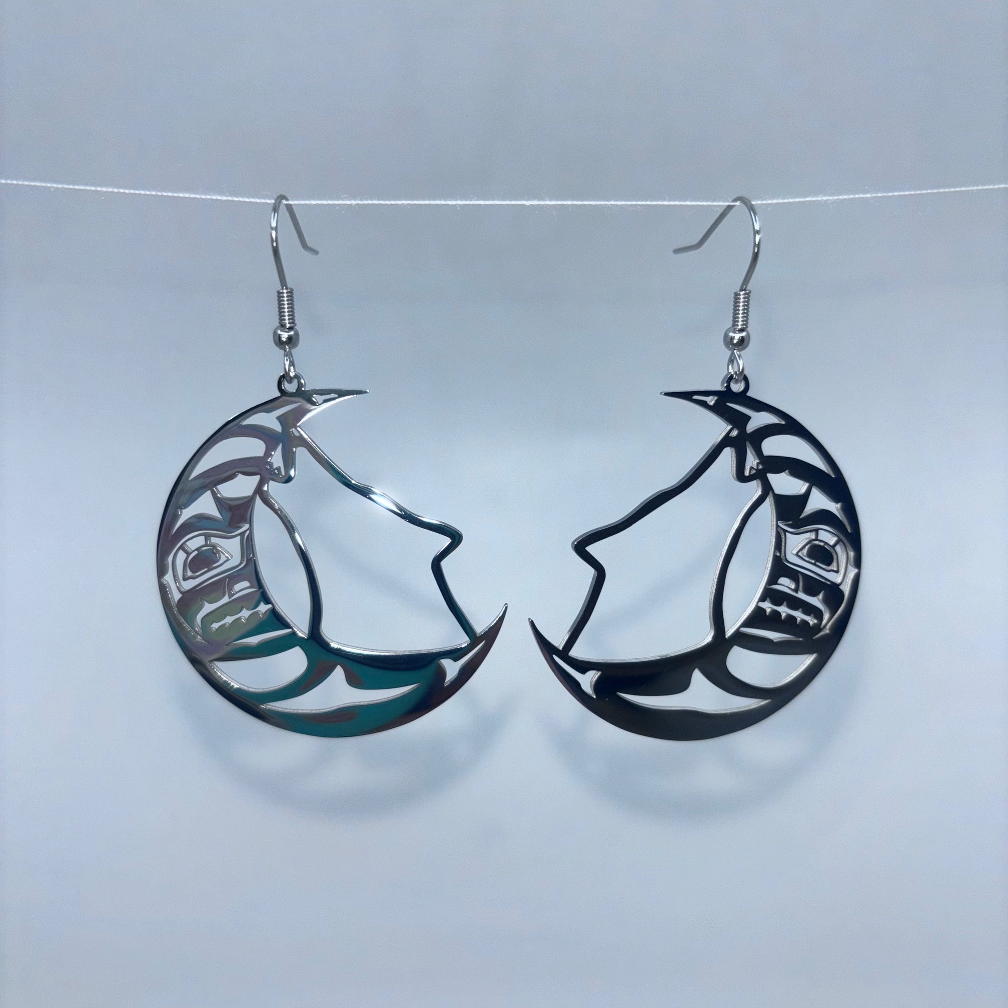 Colin Reid Steel Earrings - Colin Reid -  - House of Himwitsa Art Gallery