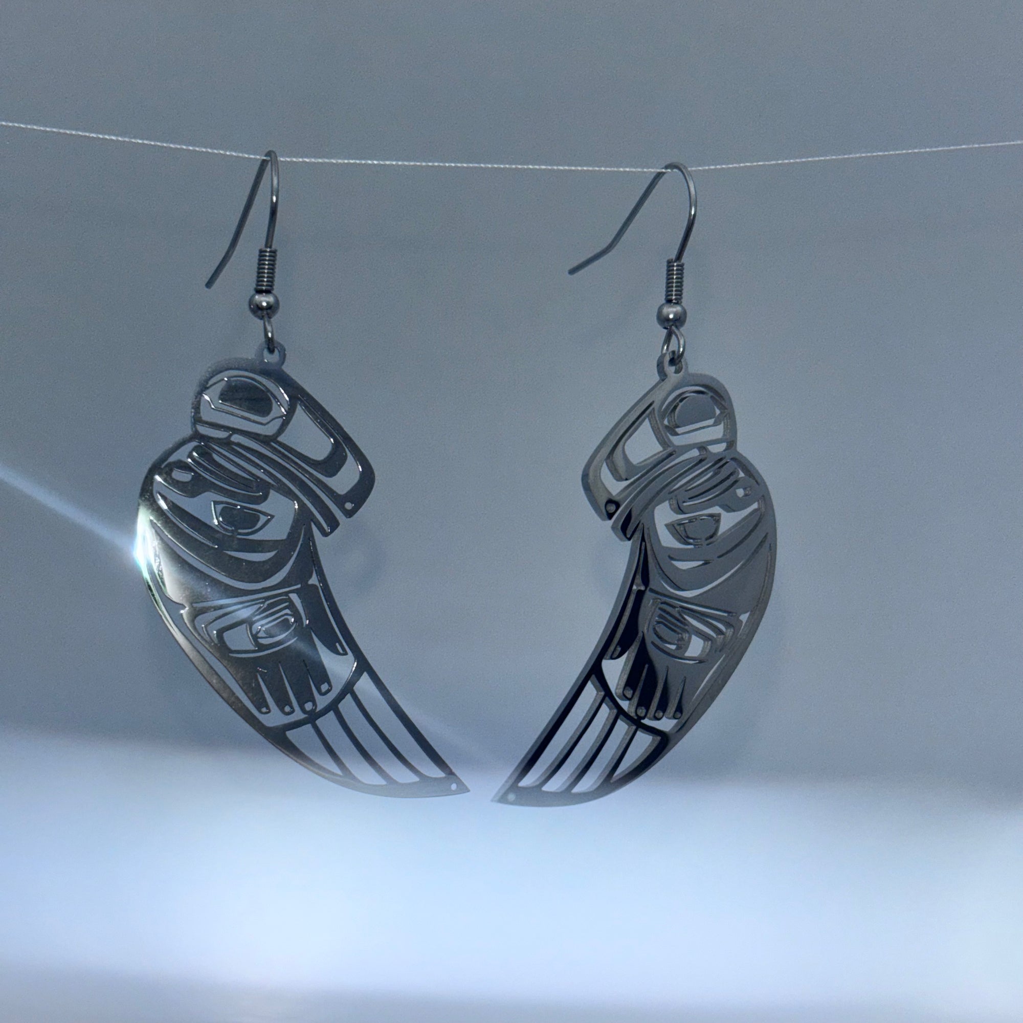 Colin Reid Steel Earrings - Colin Reid -  - House of Himwitsa Art Gallery