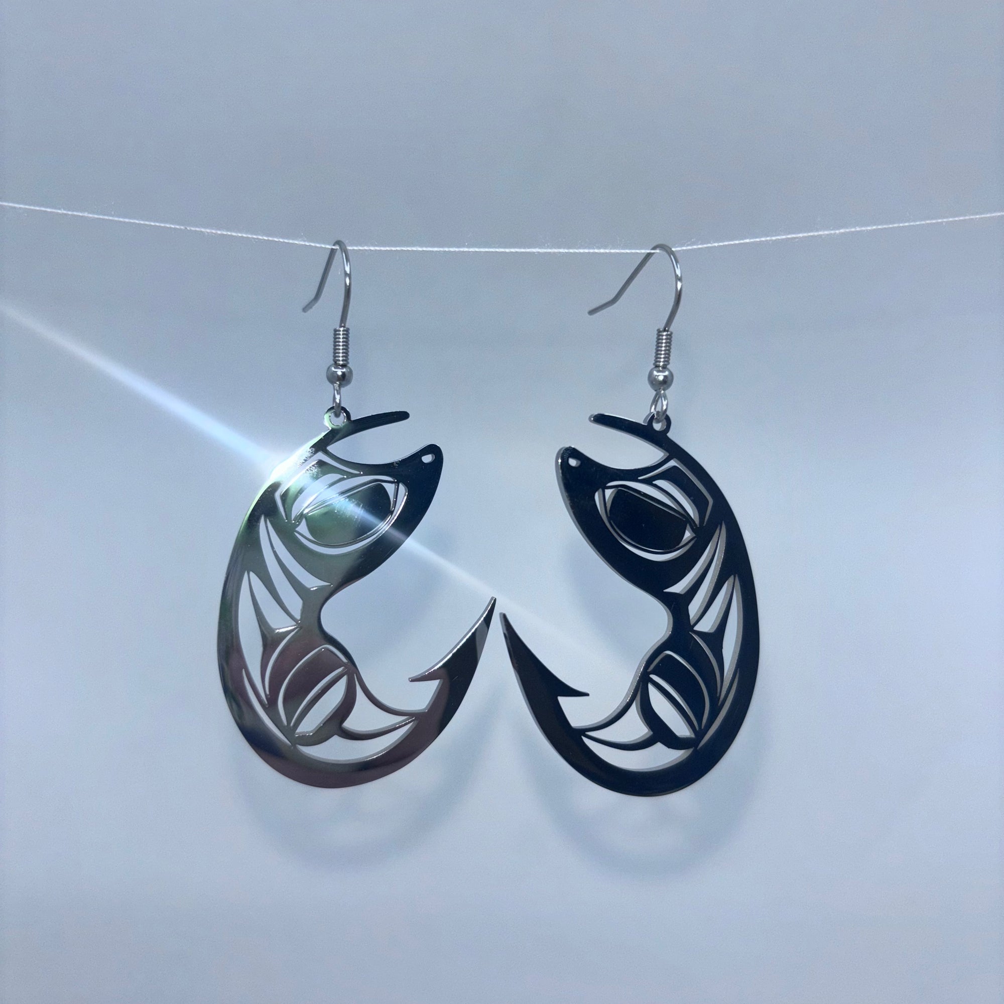 Colin Reid Steel Earrings - Colin Reid -  - House of Himwitsa Art Gallery