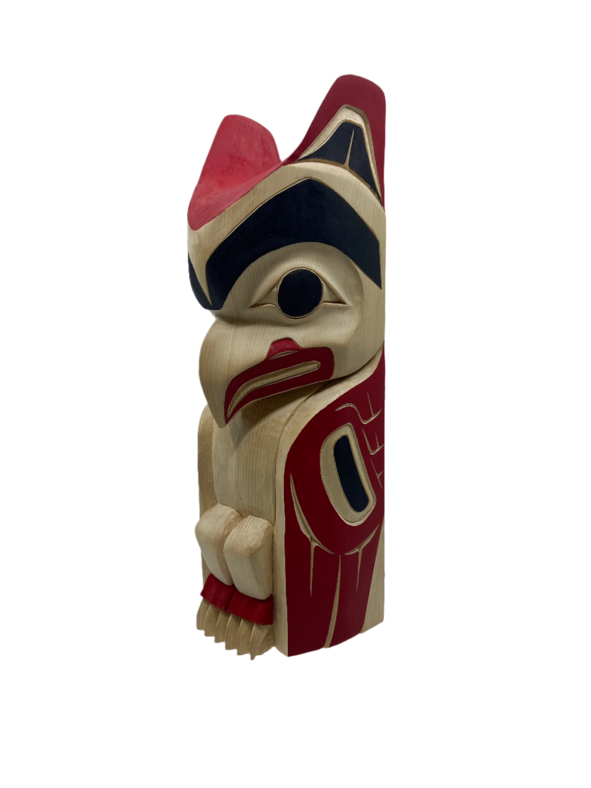 Randy Adams 12" Spirit Eagle Pole -  - Totems - House of Himwitsa Art Gallery