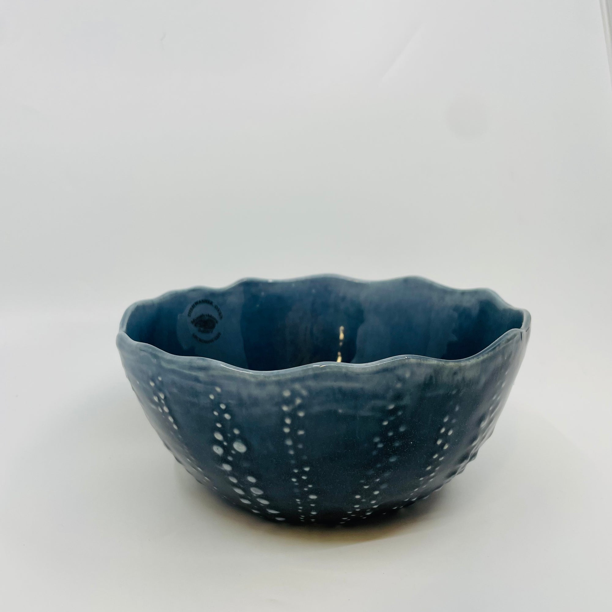 Urchin Bowl Blue - Medium - URCHIN-Med-B1 - House of Himwitsa Native Art Gallery and Gifts