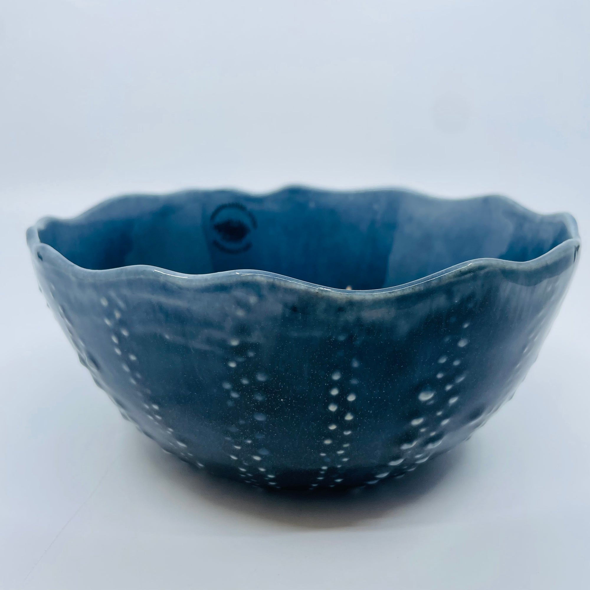 Urchin Bowl Blue - Large - URCHIN Large B-1 - House of Himwitsa Native Art Gallery and Gifts