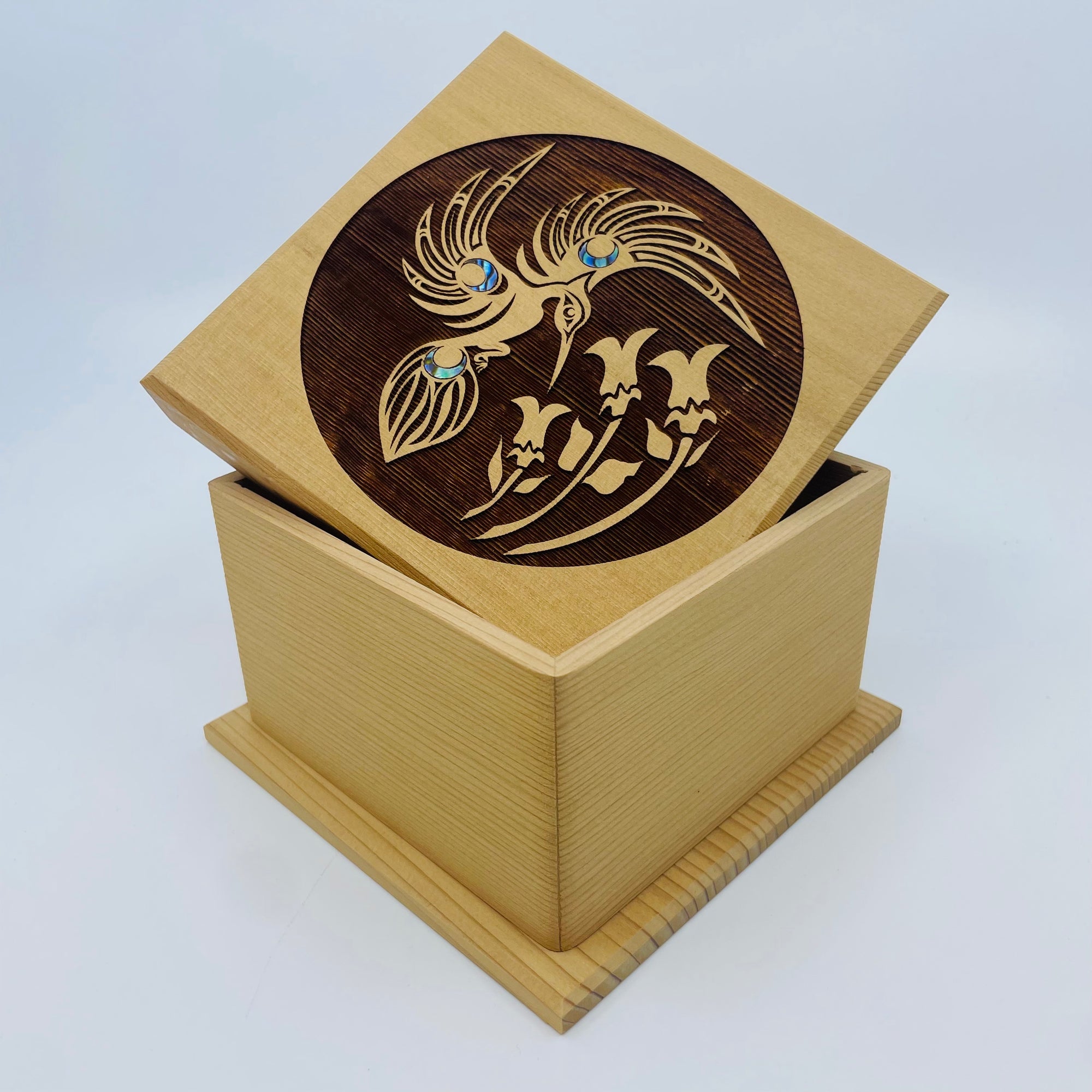 Shain Jackson Mini Cedar Bentwood Boxes - Shain Jackson Mini Cedar Bentwood Boxes -  - House of Himwitsa Native Art Gallery and Gifts