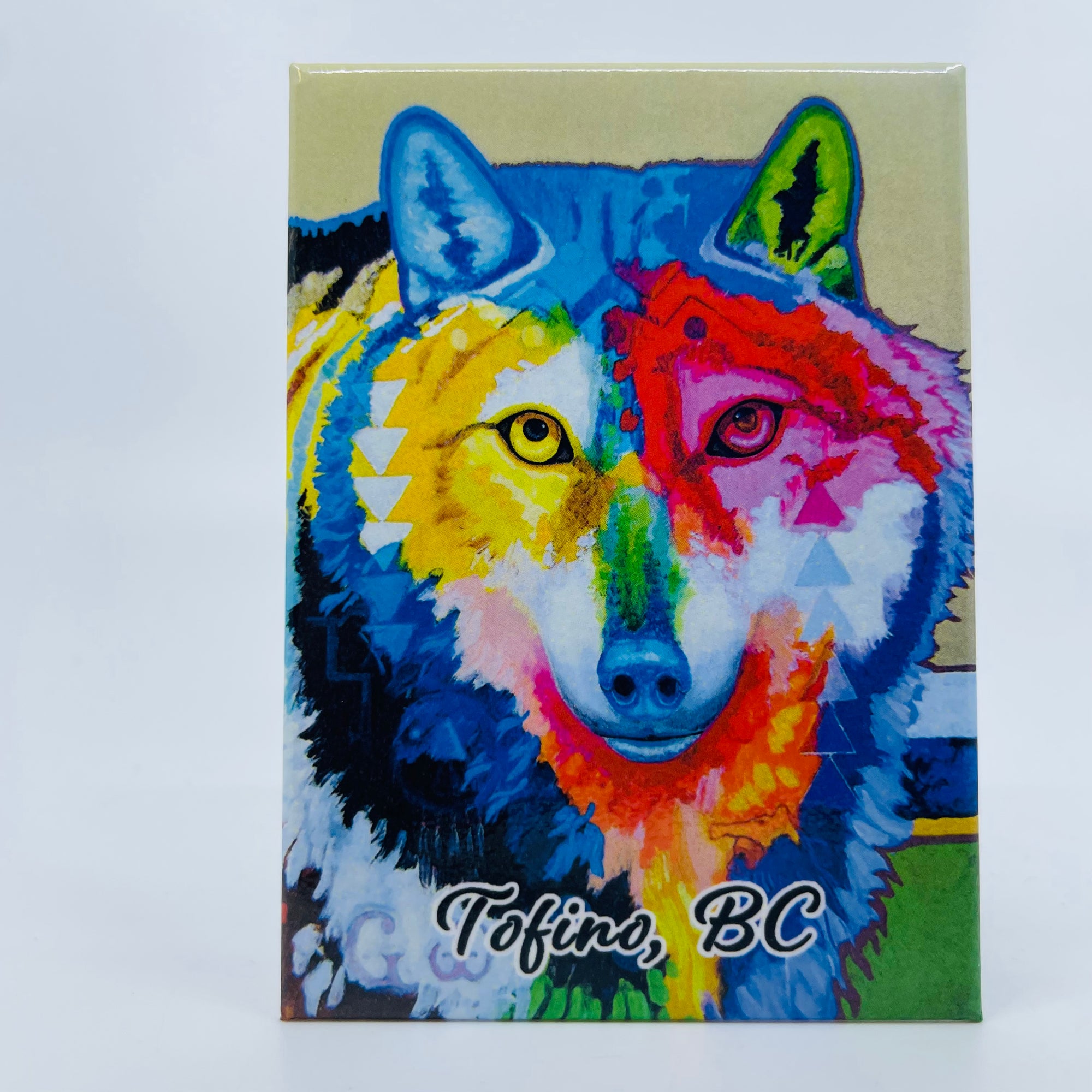 Magnet John Balloue Big Wolf - Tofino - POD1332MAG-20605 - House of Himwitsa Native Art Gallery and Gifts