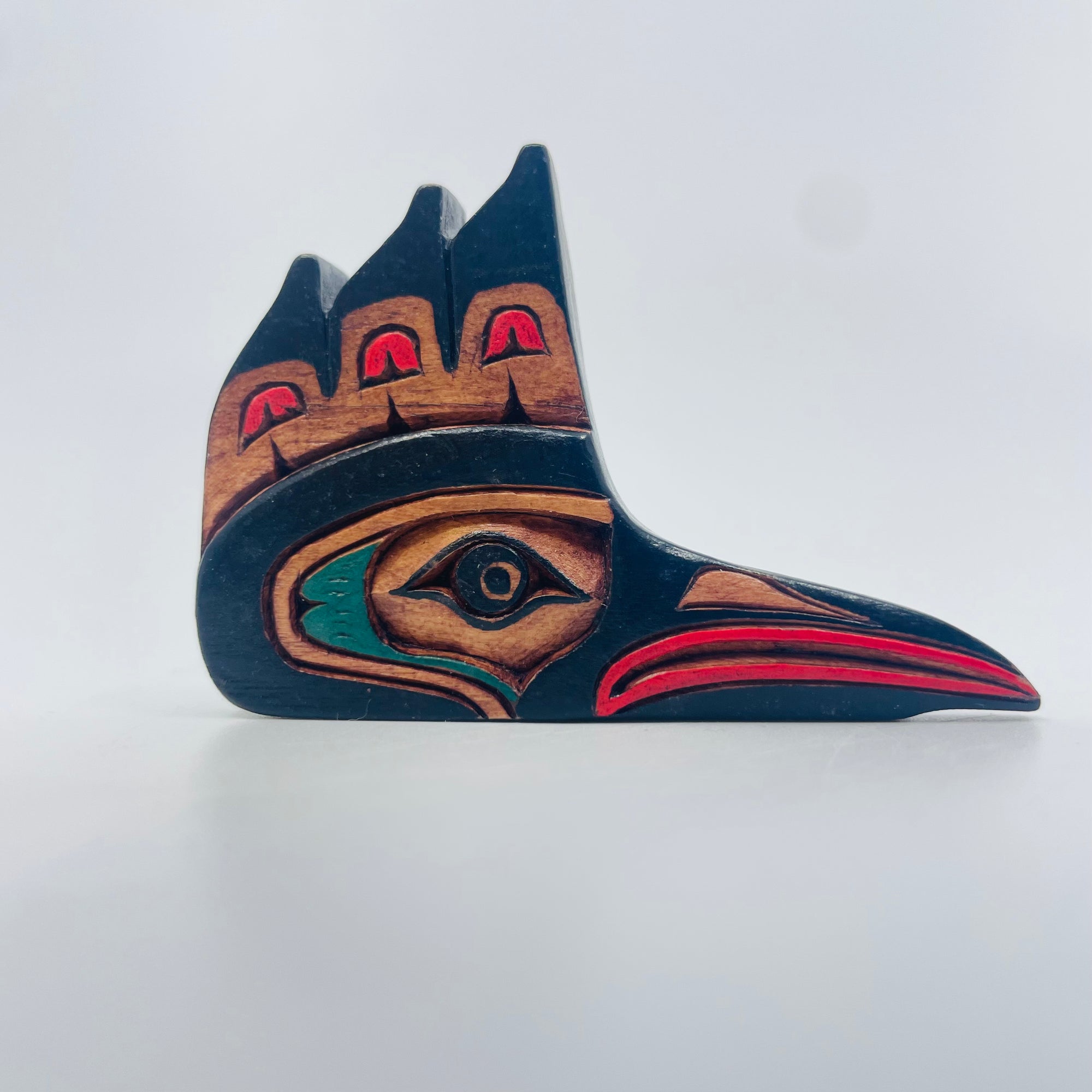 Artie George Magnets - King Fisher - WM-Magnets-24a - House of Himwitsa Native Art Gallery and Gifts