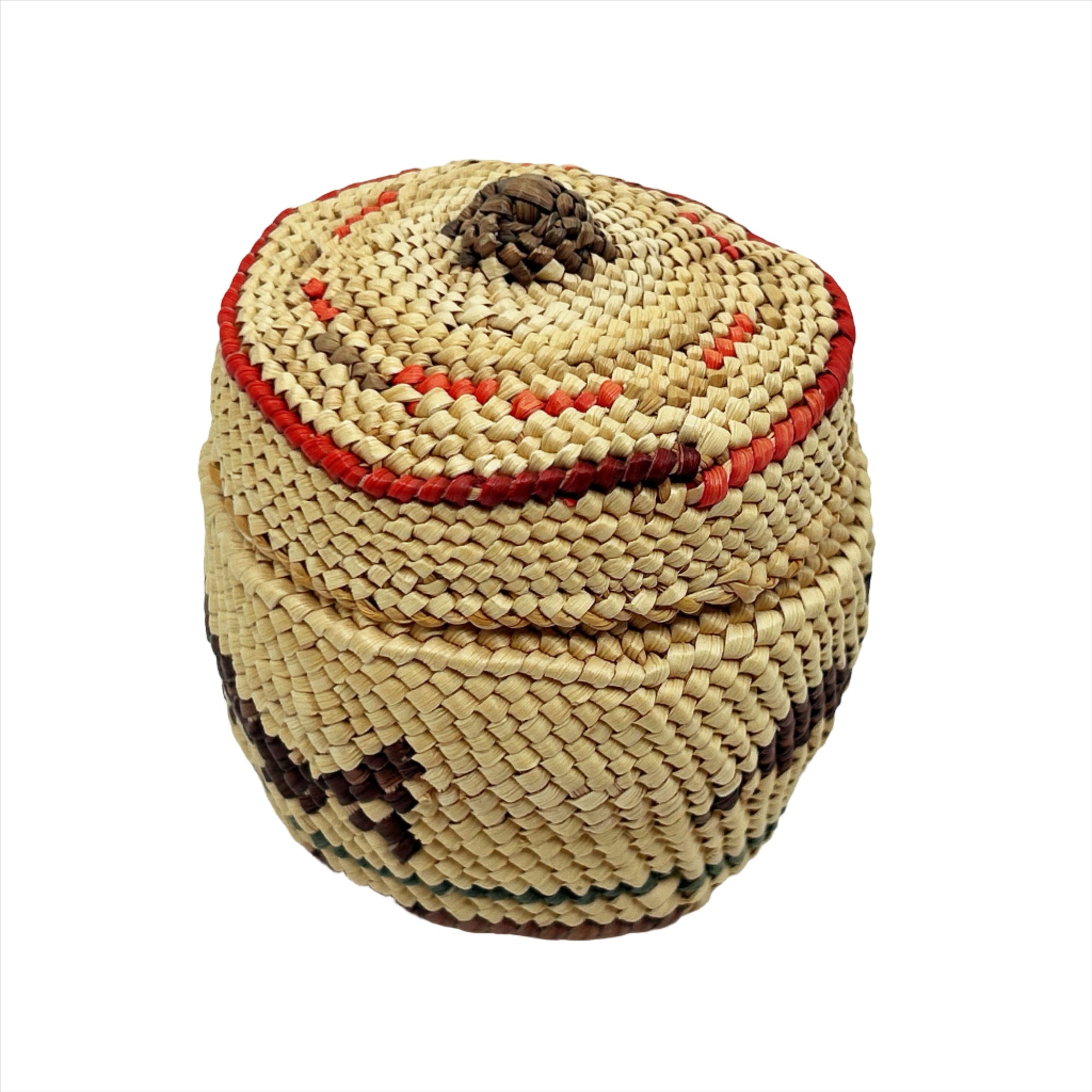 J Thompson Basketry Round Smal -  - Basketry - House of Himwitsa Art Gallery