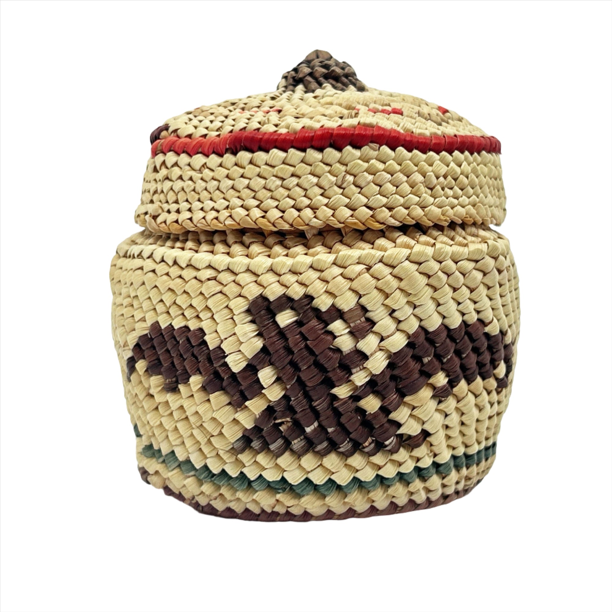 J Thompson Basketry Round Smal -  - Basketry - House of Himwitsa Art Gallery
